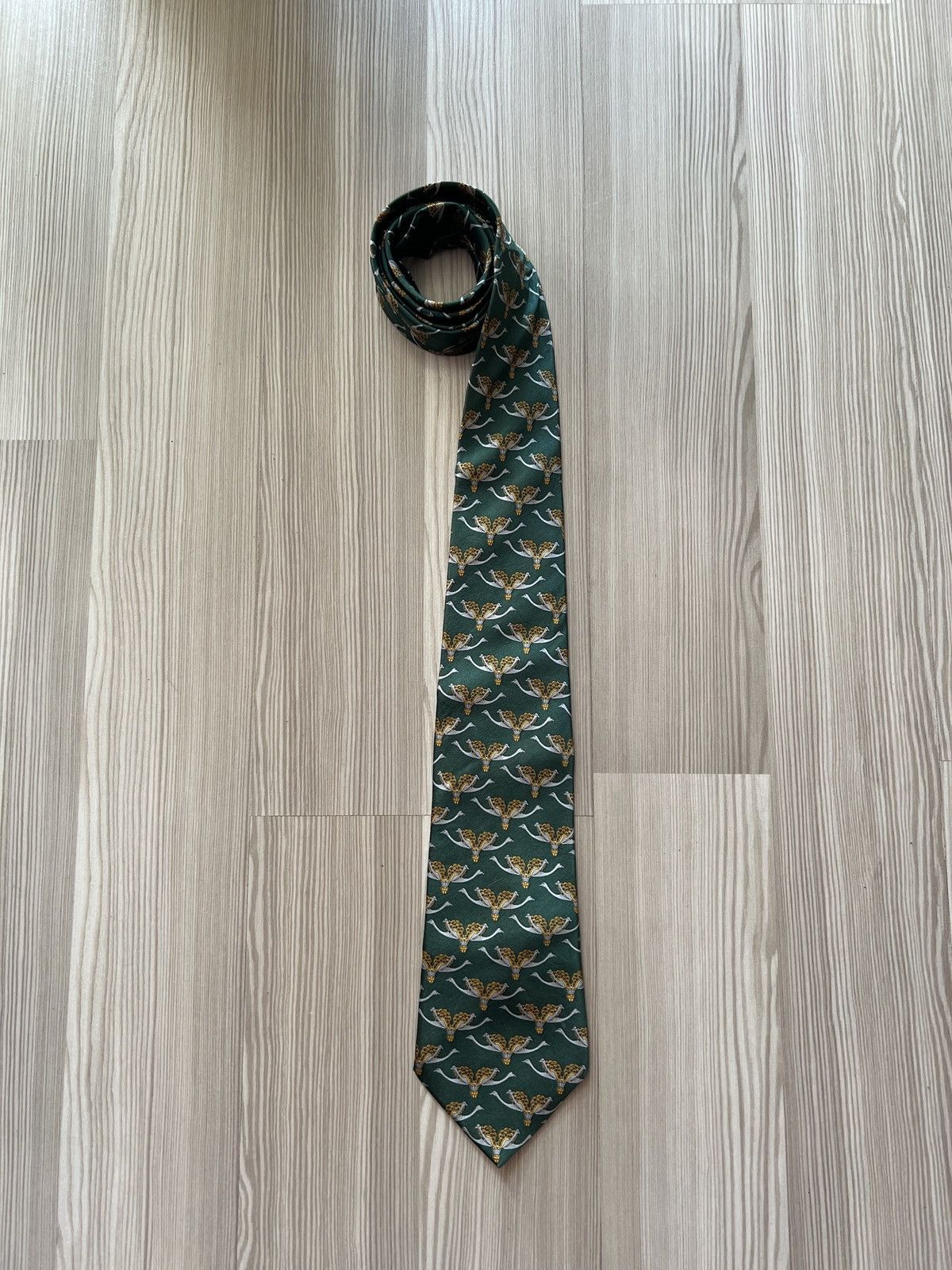 Lanvin Vintage Lanvin Silk Goose Tie Size ONE SIZE - 2 Thumbnail