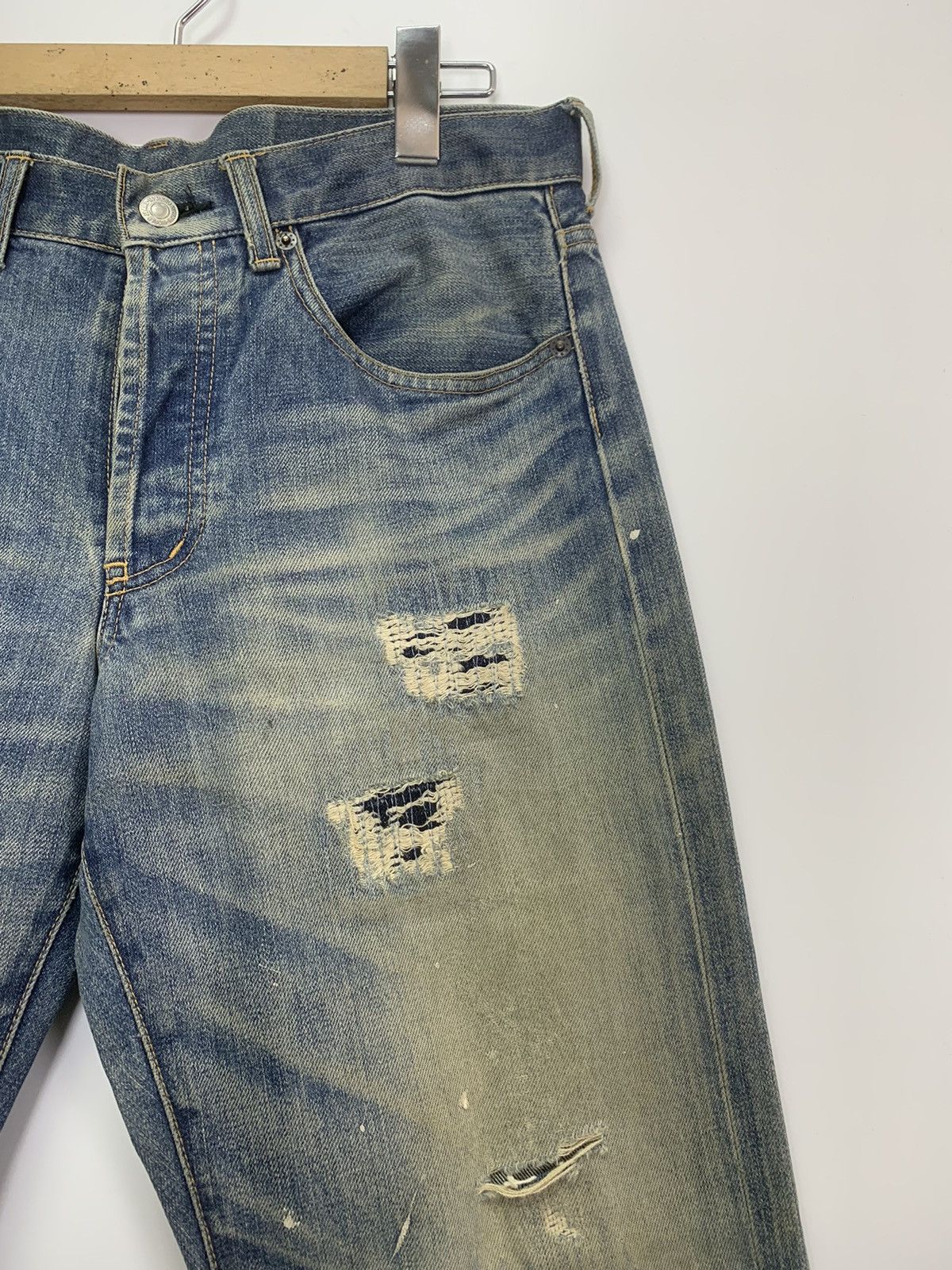 Takeo Kikuchi × Vintage Vintage Takeo Kikuchi distressed denim Size US 44 / EU 60 - 3 Thumbnail