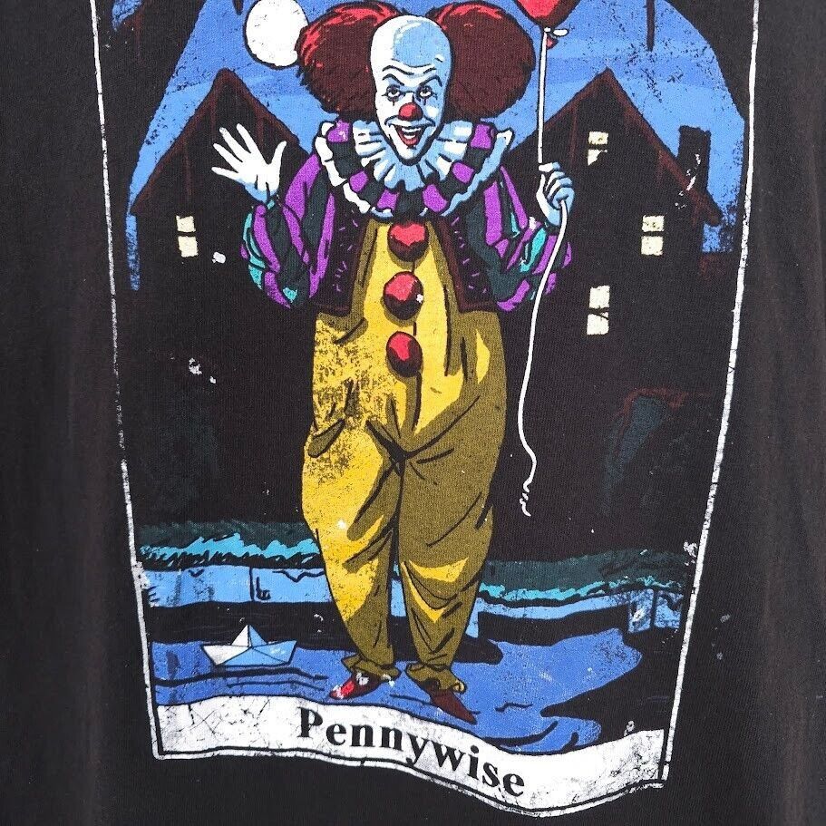 Other IT Movie T Shirt Mens Size XL Black Pennywise Horror Size US XL / EU 56 / 4 - 2 Thumbnail