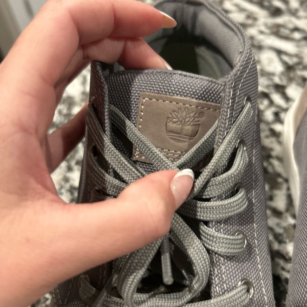 Timberland Timberland Gray Suede Chukka Boots with Lace-Up Closure Size US 11 / EU 44 - 3 Thumbnail
