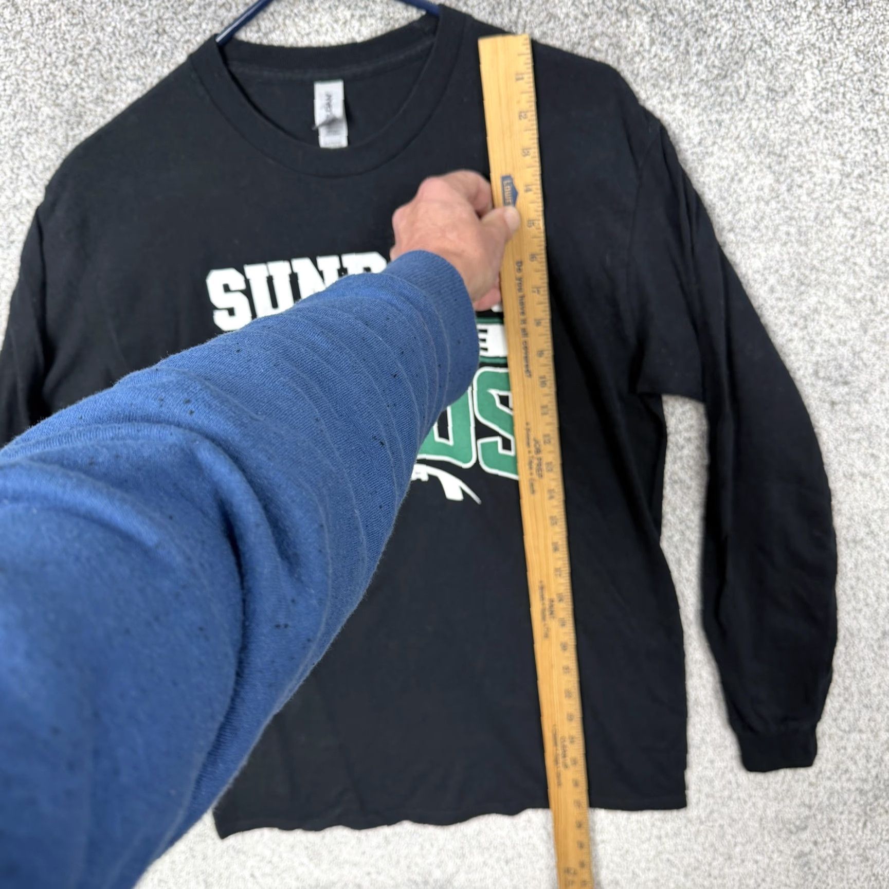Gildan Philadelphia Eagles Mens Long Sleeve T-Shirt Black SUNDAYS ARE FOR THE BIRDS Football Gildan Heavy Cotton M Size US M / EU 48-50 / 2 - 2 Thumbnail