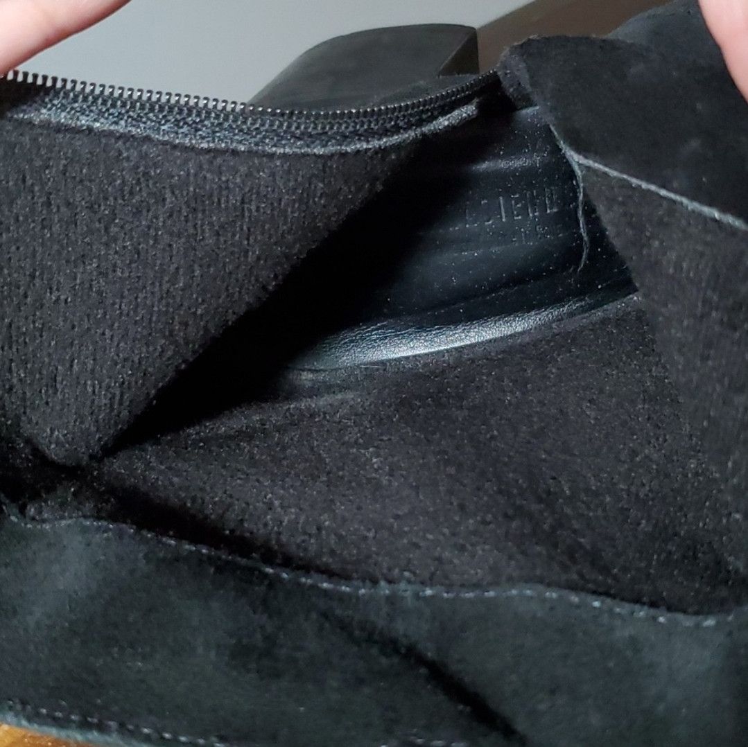Other La Canadienne Size 8 Vera Gomma Booties Black Suede Leather Size US 8 / IT 38 - 8 Thumbnail