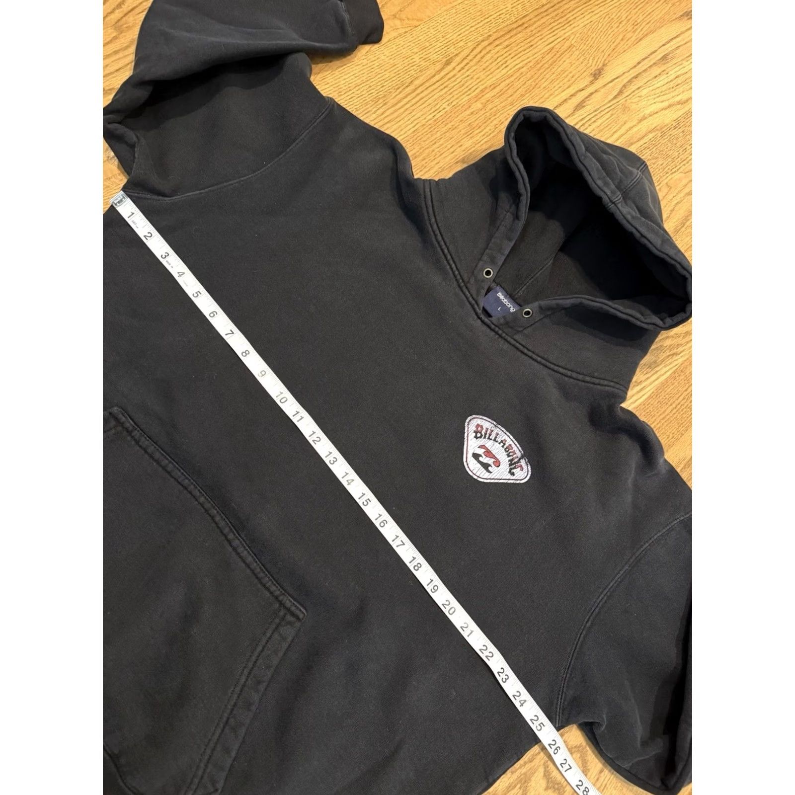 Billabong VINTAGE Billabong Pullover Hoodie Sweatshirt Hoodie Mens L Black Y2k Grunge Surf Skate Front Kangaroo Pocket Ribbed Cuffs Drawstrings Size US L / EU 52-54 / 3 - 6 Thumbnail
