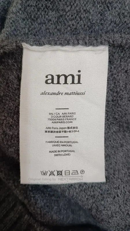 AMI AMI Grey Women's Sweater with Heart Logo . Size S / US 4 / IT 40 - 4 Thumbnail