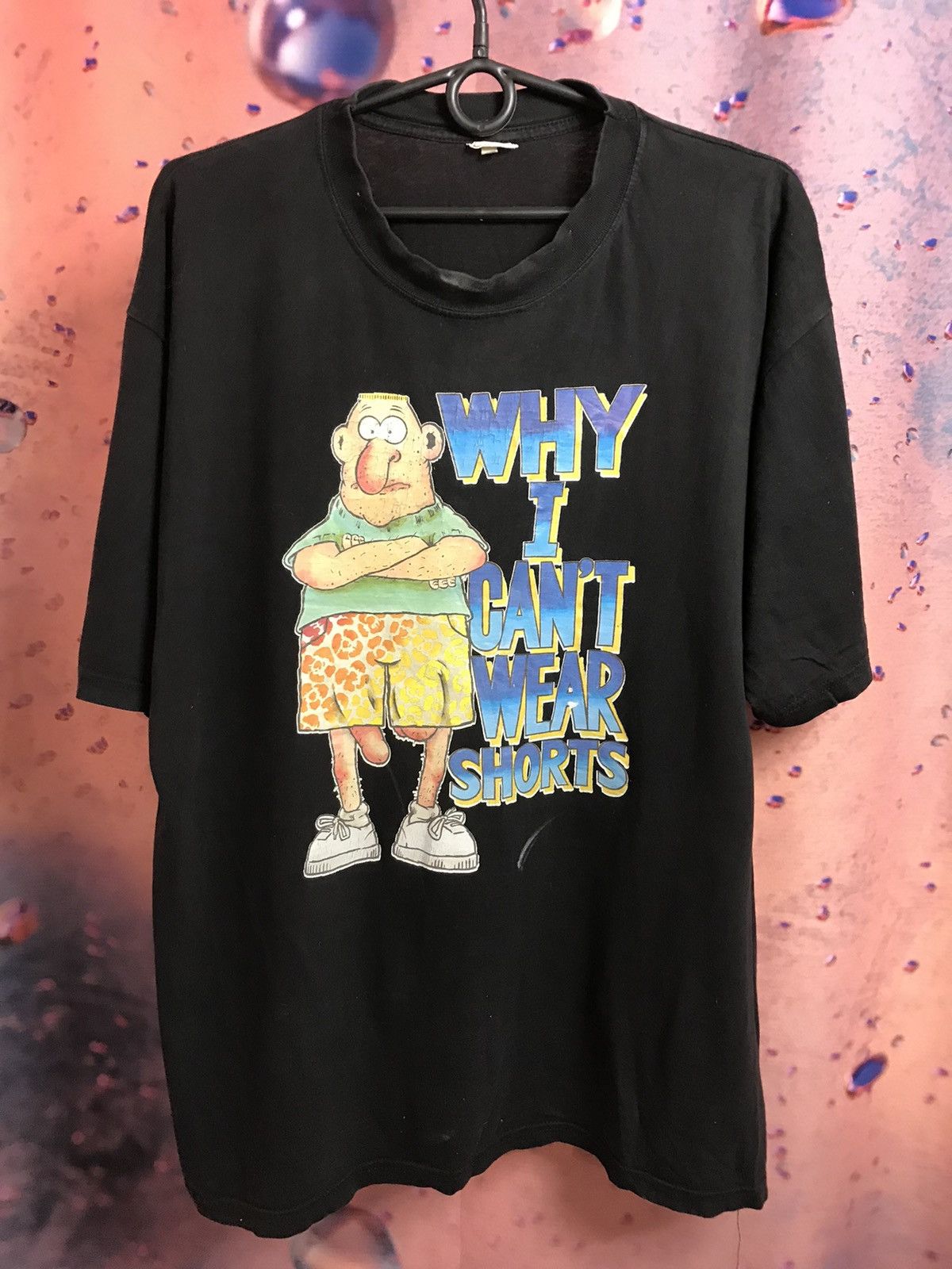 Vintage Vintage why I can’t wear shorts Humor streetwear tee Size US L / EU 52-54 / 3 - 2 Thumbnail