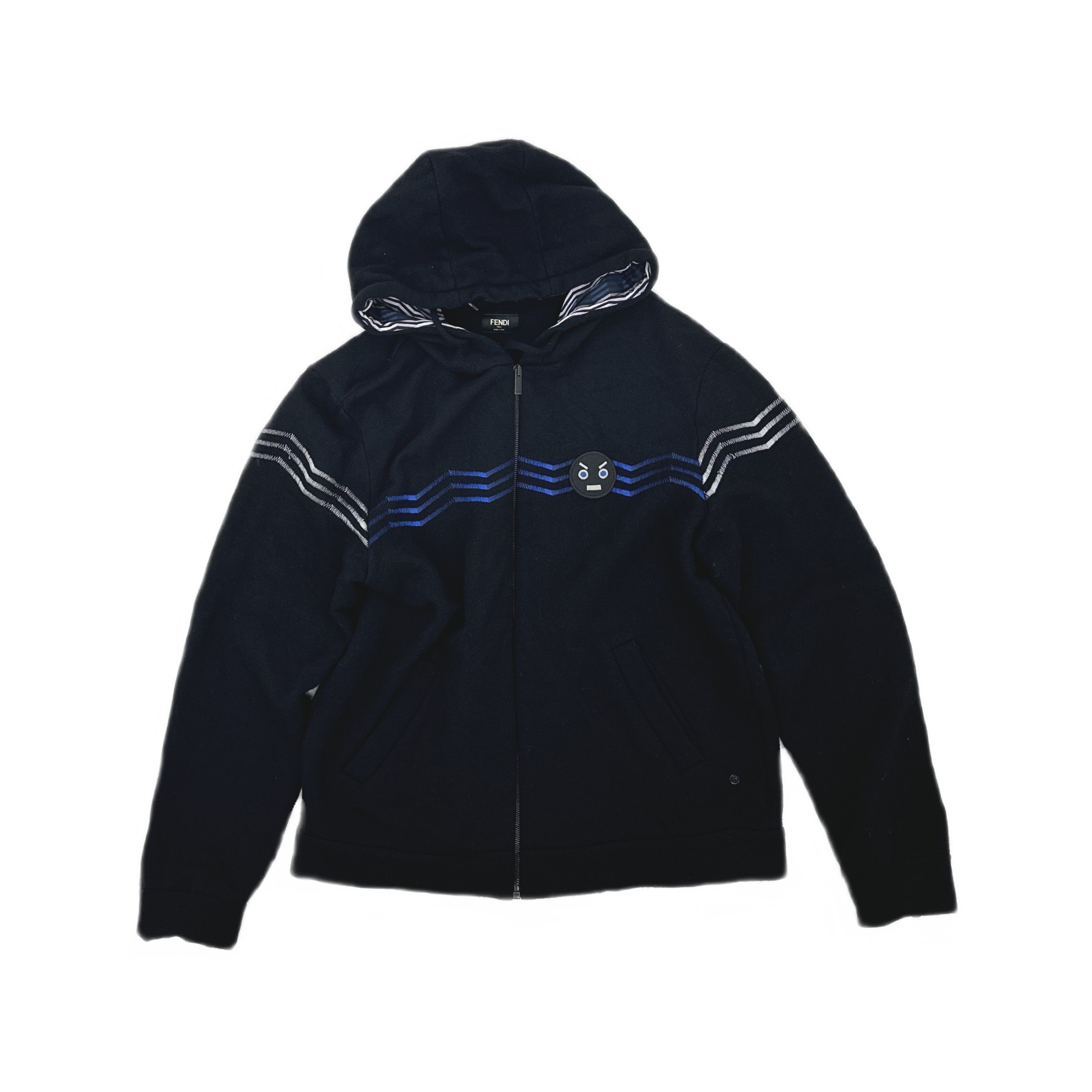 Fendi Fendi Graphic Zip-Up Hoodie Size M Size US M / EU 48-50 / 2 - 1 Thumbnail