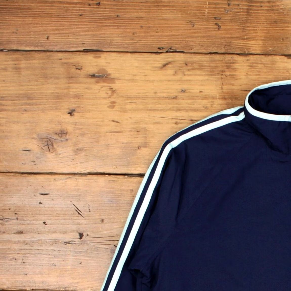 Adidas VINTAGE adidas Track Jacket XL Three Stripe Blue Womens Size XL / US 12-14 / IT 48-50 - 4 Thumbnail