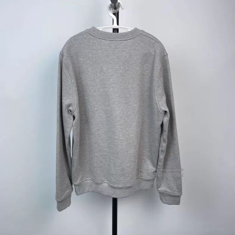 Hermes Hermes Cotton Men's Knit Crewneck Sweater, Grey Size US M / EU 48-50 / 2 - 3 Thumbnail