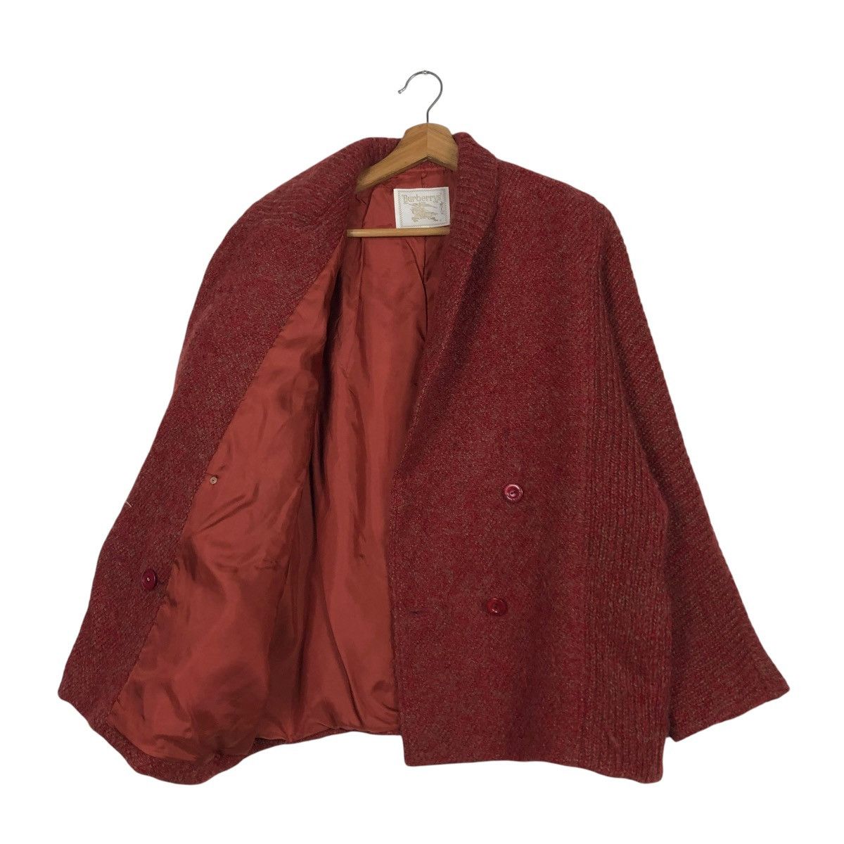 Burberry 🔥VINTAGE BURBERRYS KNIT WOOL BOMBER JACKET DOUBLE BREAST Size US M / EU 48-50 / 2 - 13 Thumbnail