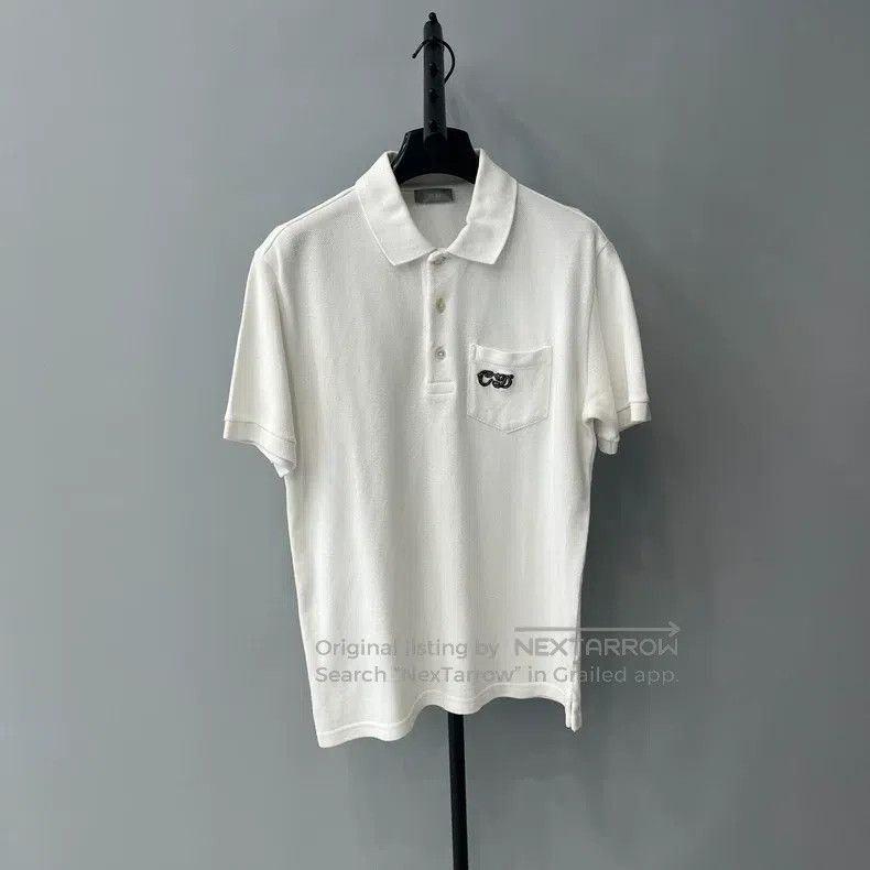 Dior Dior Logo embroidered lapel short-sleeved POLO shirt Size US XXS / EU 40 - 1 Thumbnail