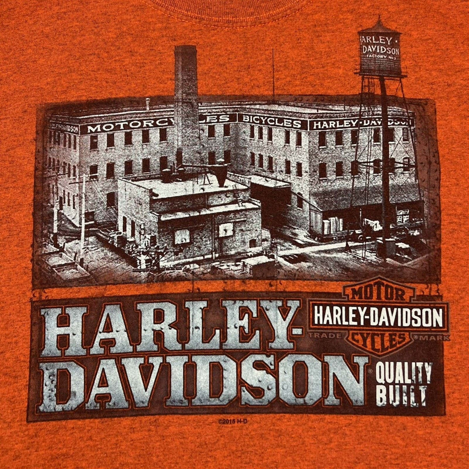 Harley Davidson 2015 Harley Davidson T Shirt Motorcycle Biker Graphic Tee Size US L / EU 52-54 / 3 - 2 Thumbnail