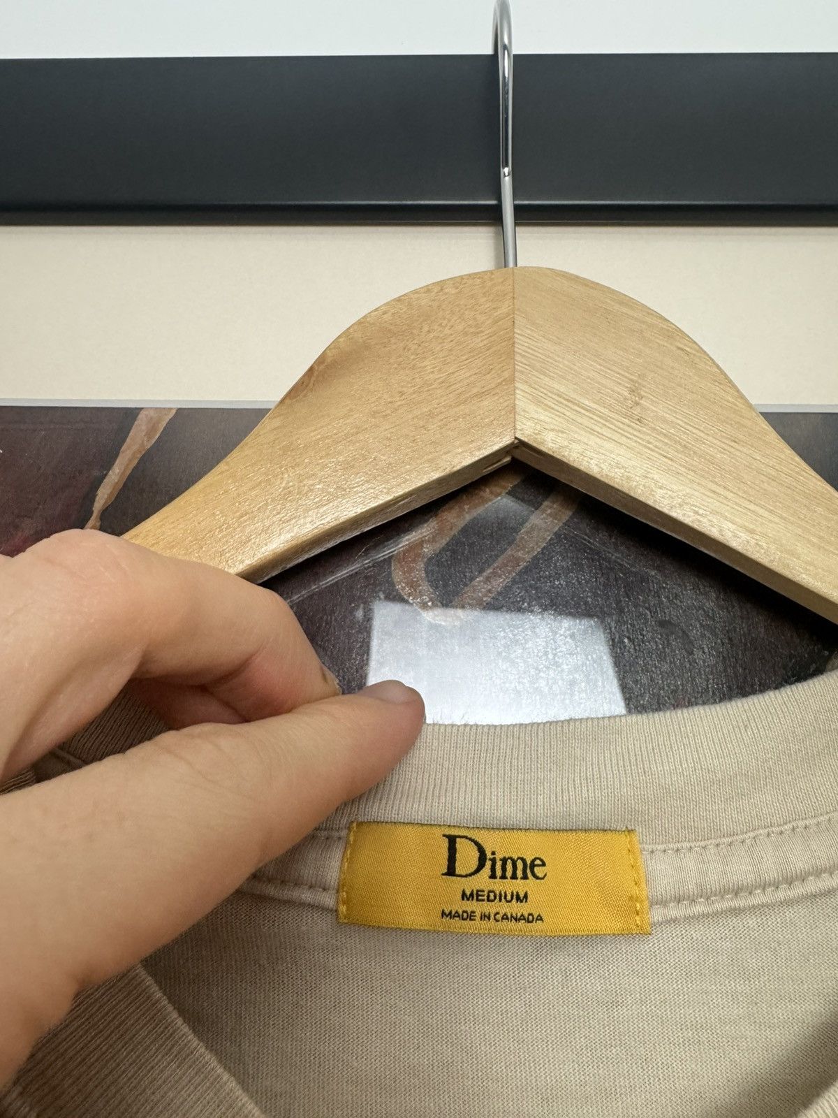 Dime Dime Mini Logo Skate Tee Beige Streetwear Size US M / EU 48-50 / 2 - 2 Thumbnail
