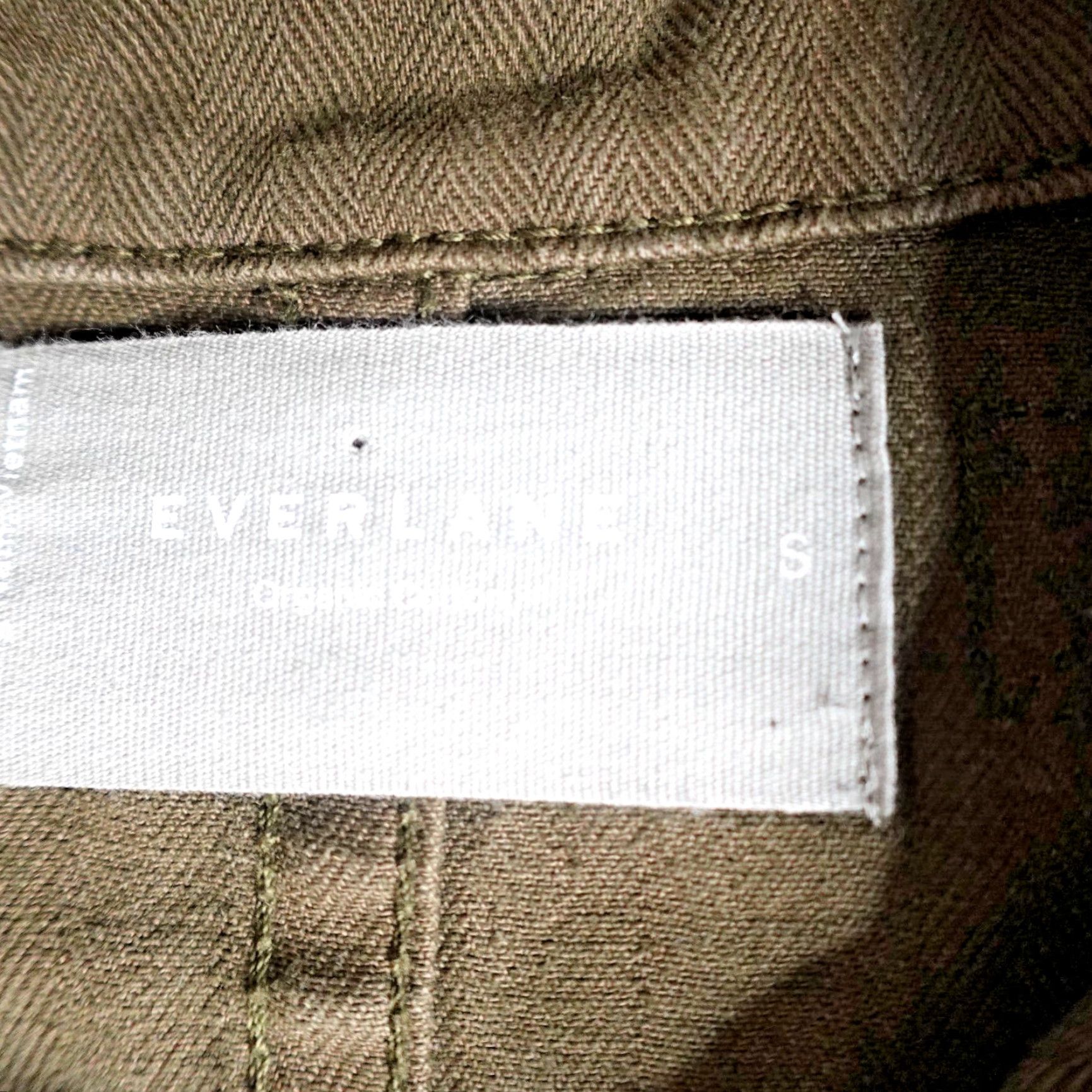 Everlane Everlane Womens Jacket Small Green Twill Peacoat Double Breasted Cotton Military Jacket Women S Green Twill Peacoat Size S / US 4 / IT 40 - 2 Thumbnail
