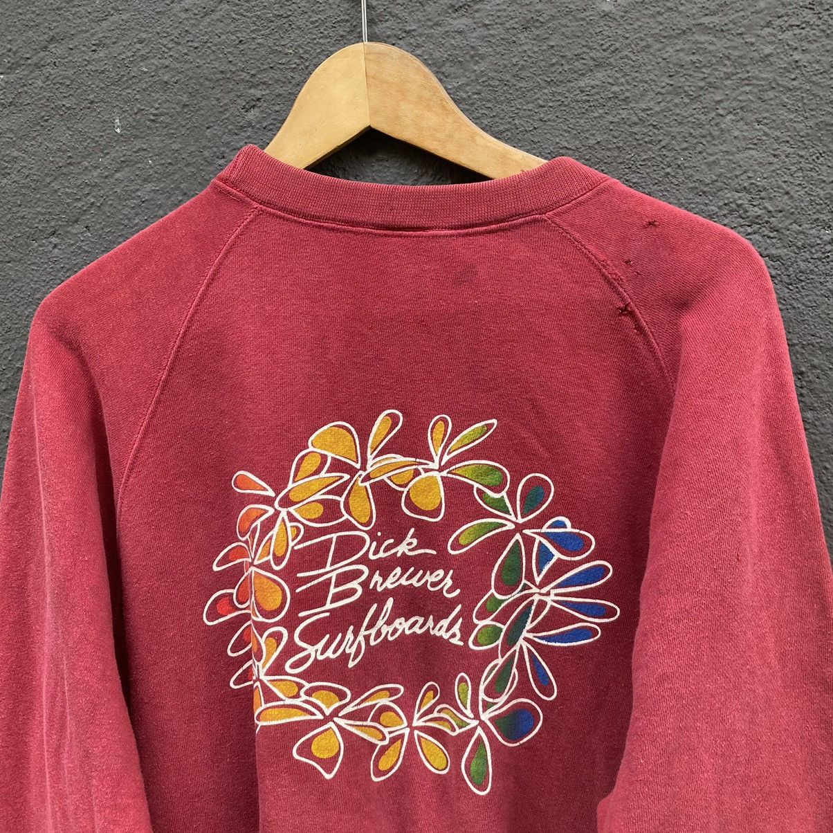 Vintage Thrashed Faded Vintage 90s Dick Brewer Surfboard ERD GRUNGE Size US L / EU 52-54 / 3 - 3 Thumbnail