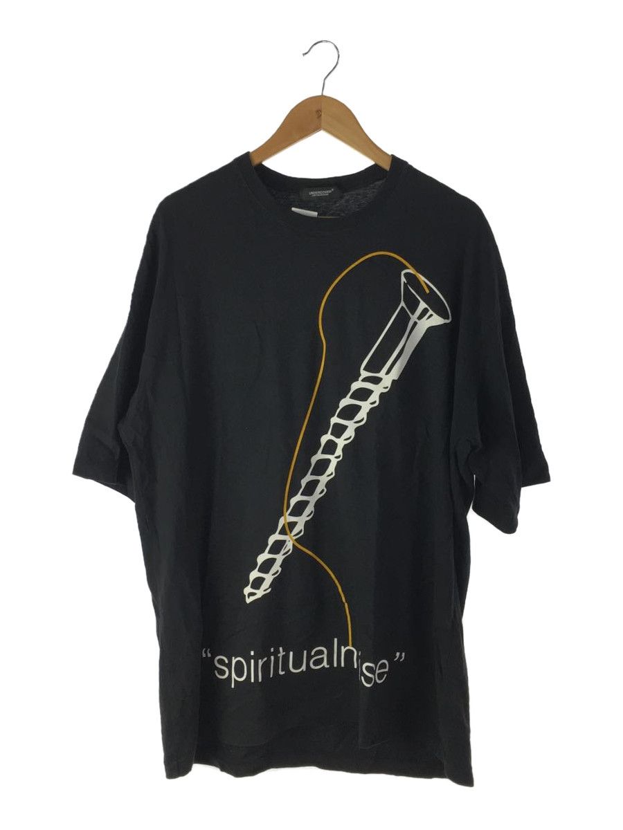 T-Shirts Short Sleeve Logo Print Cotton Crewneck Black