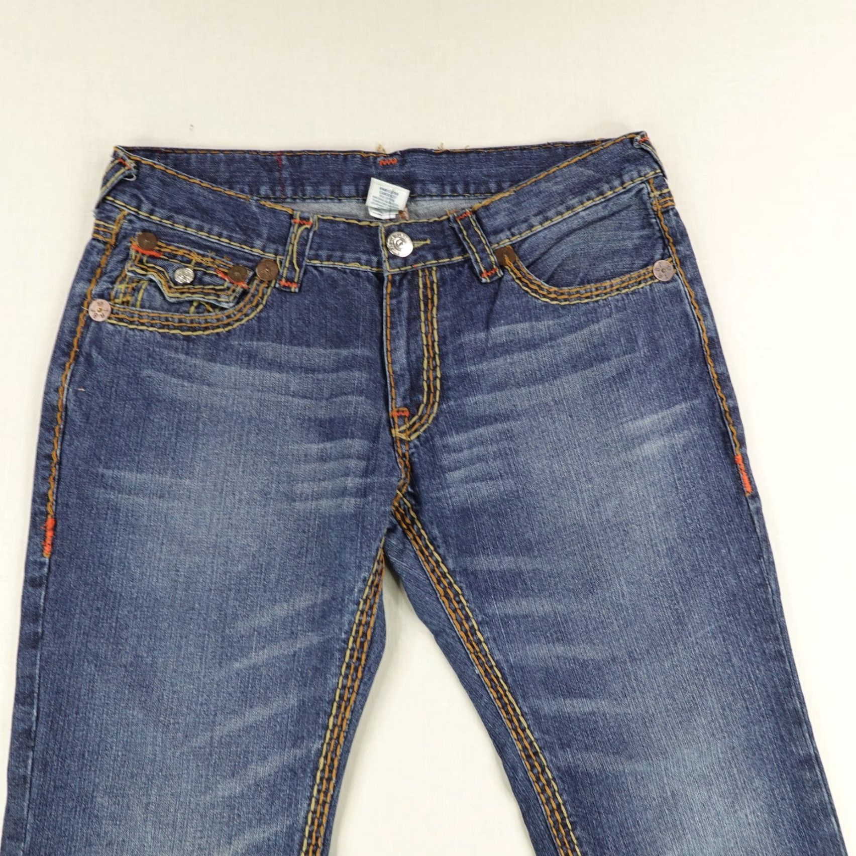 True Religion VINTAGE True Religion Jeans Men 38 Waist 30 Inseam Dark Blue Denim Bootcut Regular Fit Y2K Size US 38 / EU 54 - 2 Thumbnail