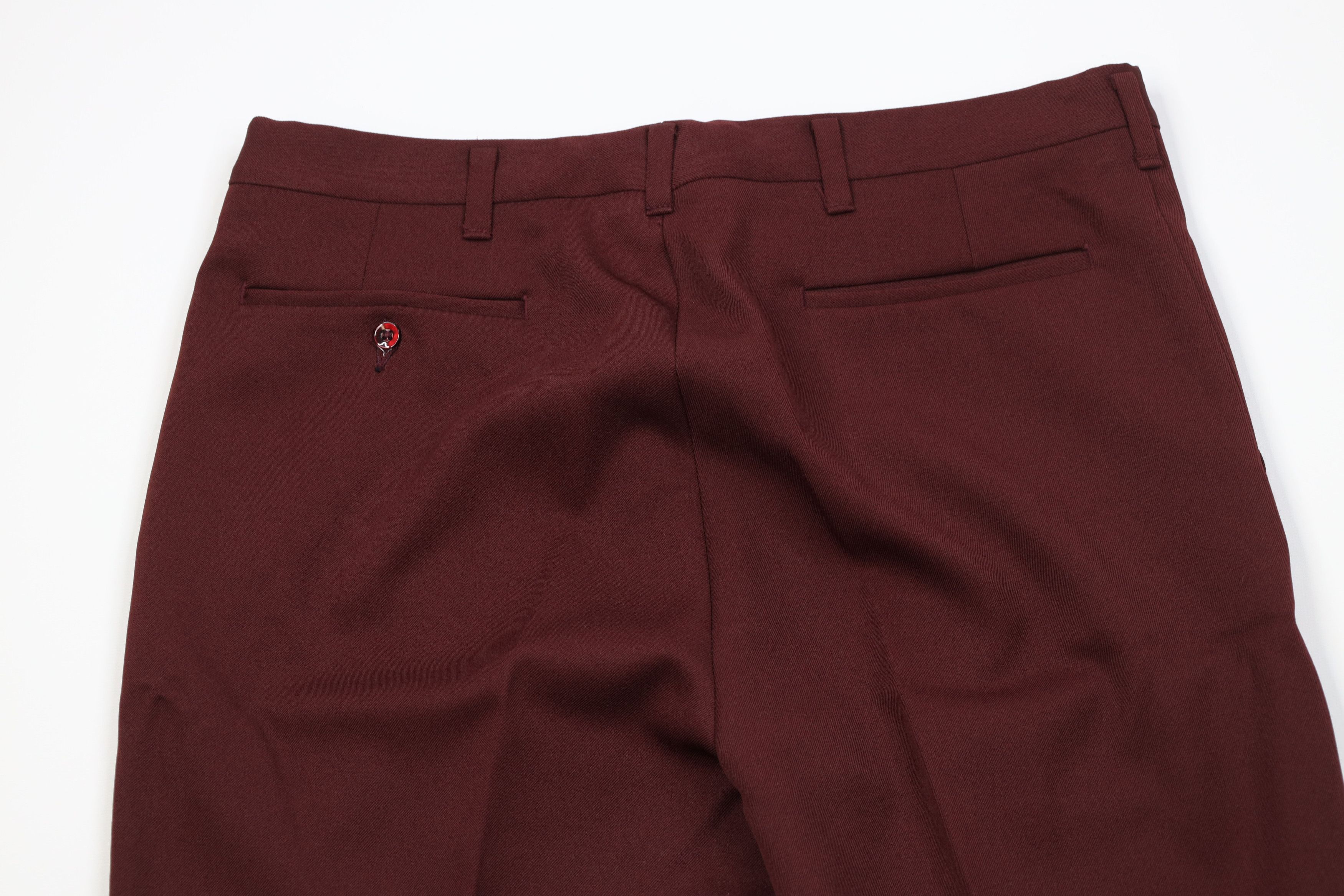 Vintage Vintage 70s Streetwear Wide Leg Chino Pants Trousers Red USA Size US 34 / EU 50 - 11 Thumbnail