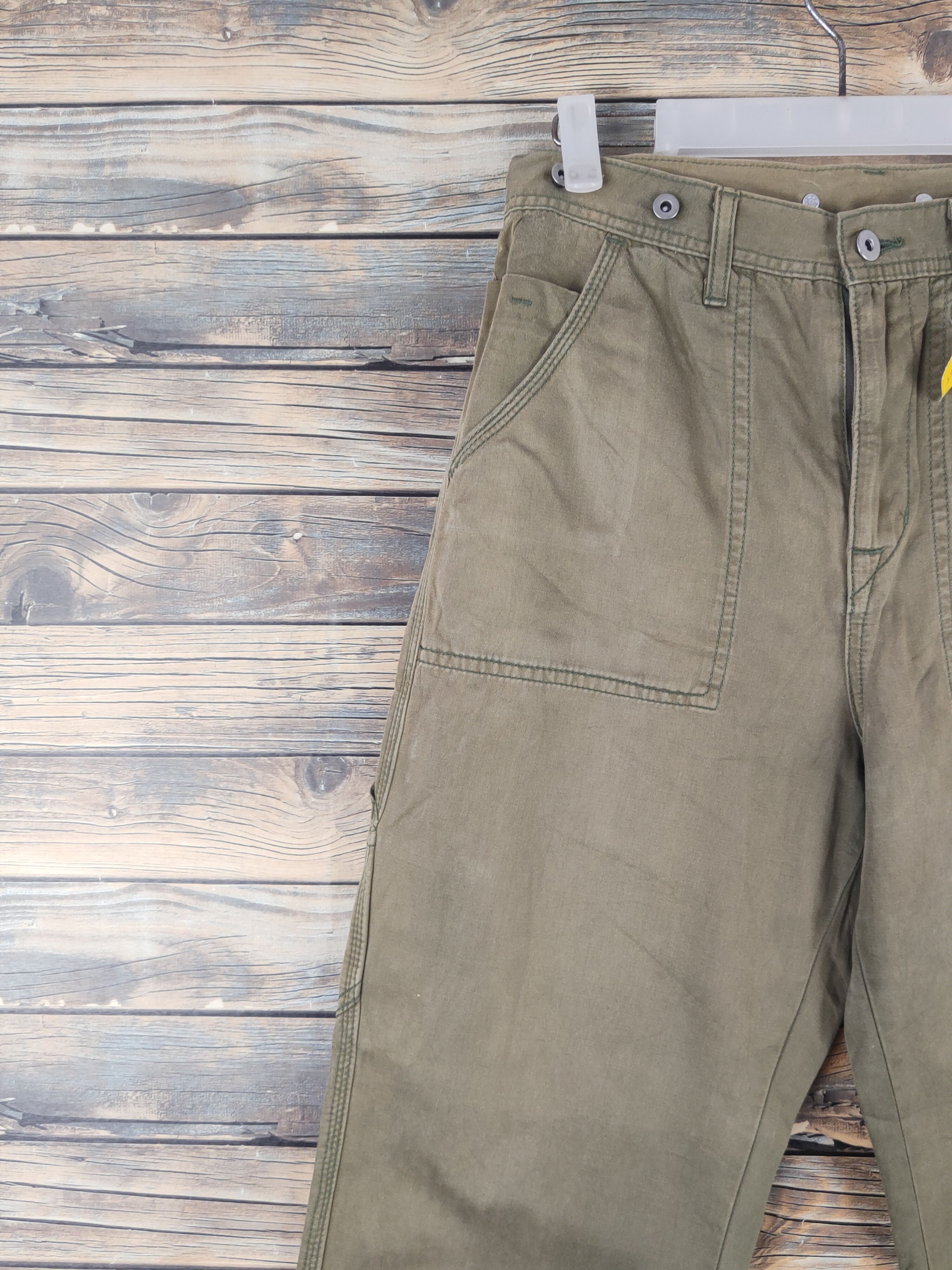 RAGEBLUE DL Rageblue Olive Faded Multipocket Cargo Pants #46-255T Size US 29 - 3 Thumbnail