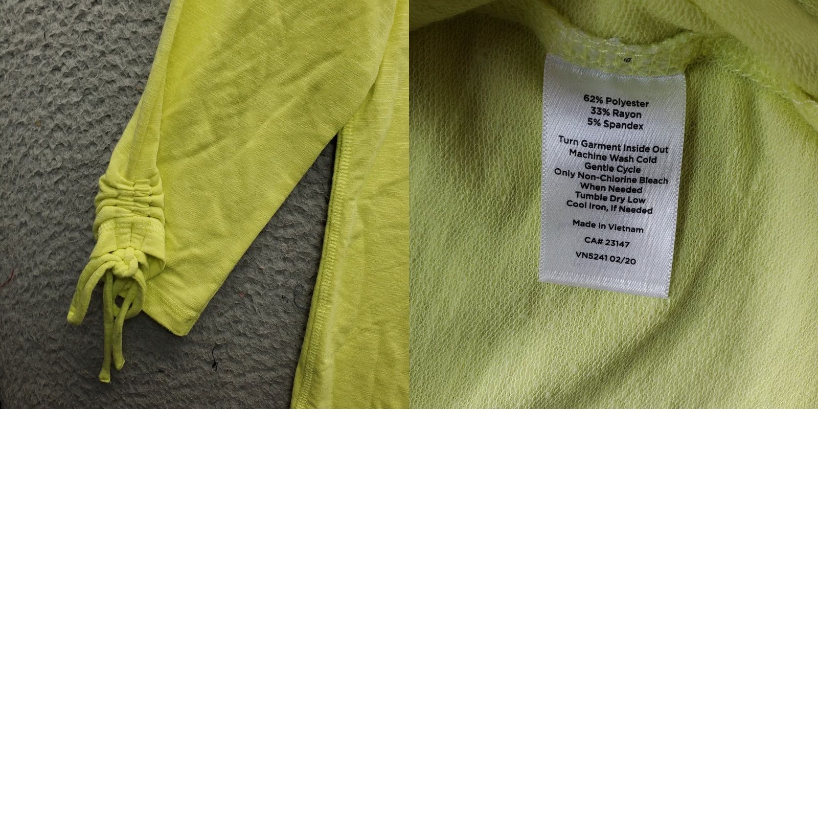 Talbots Talbots Shirt Womens Size M Yellow V-Neck Stretch 3/4 Sleeve Slit Top Size M / US 6-8 / IT 42-44 - 8 Thumbnail