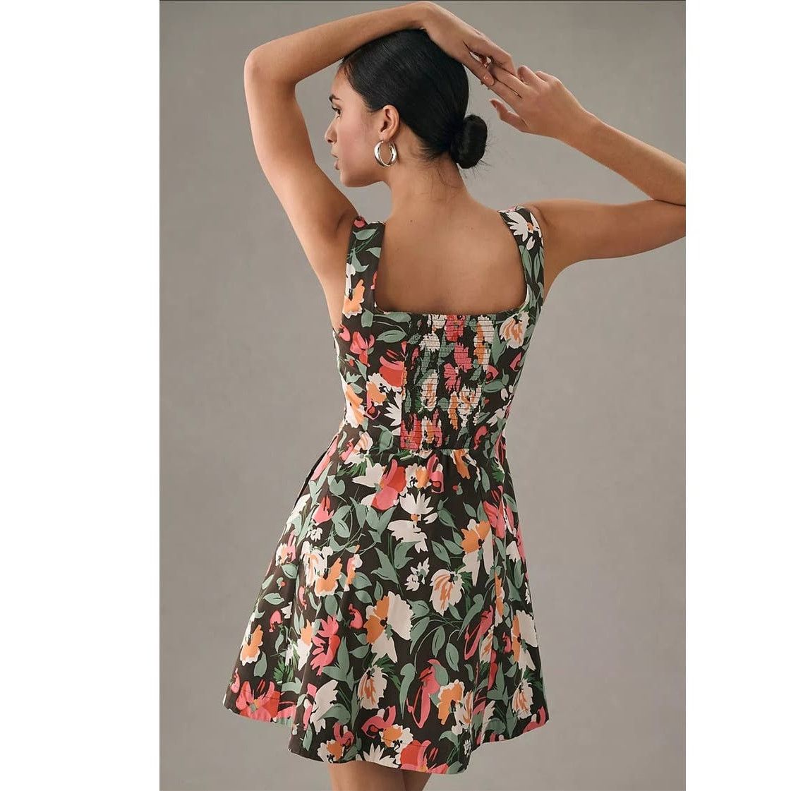 Anthropologie New By Anthropologie Sweetheart Floral Mini Dress $180 M Size M / US 6-8 / IT 42-44 - 3 Thumbnail