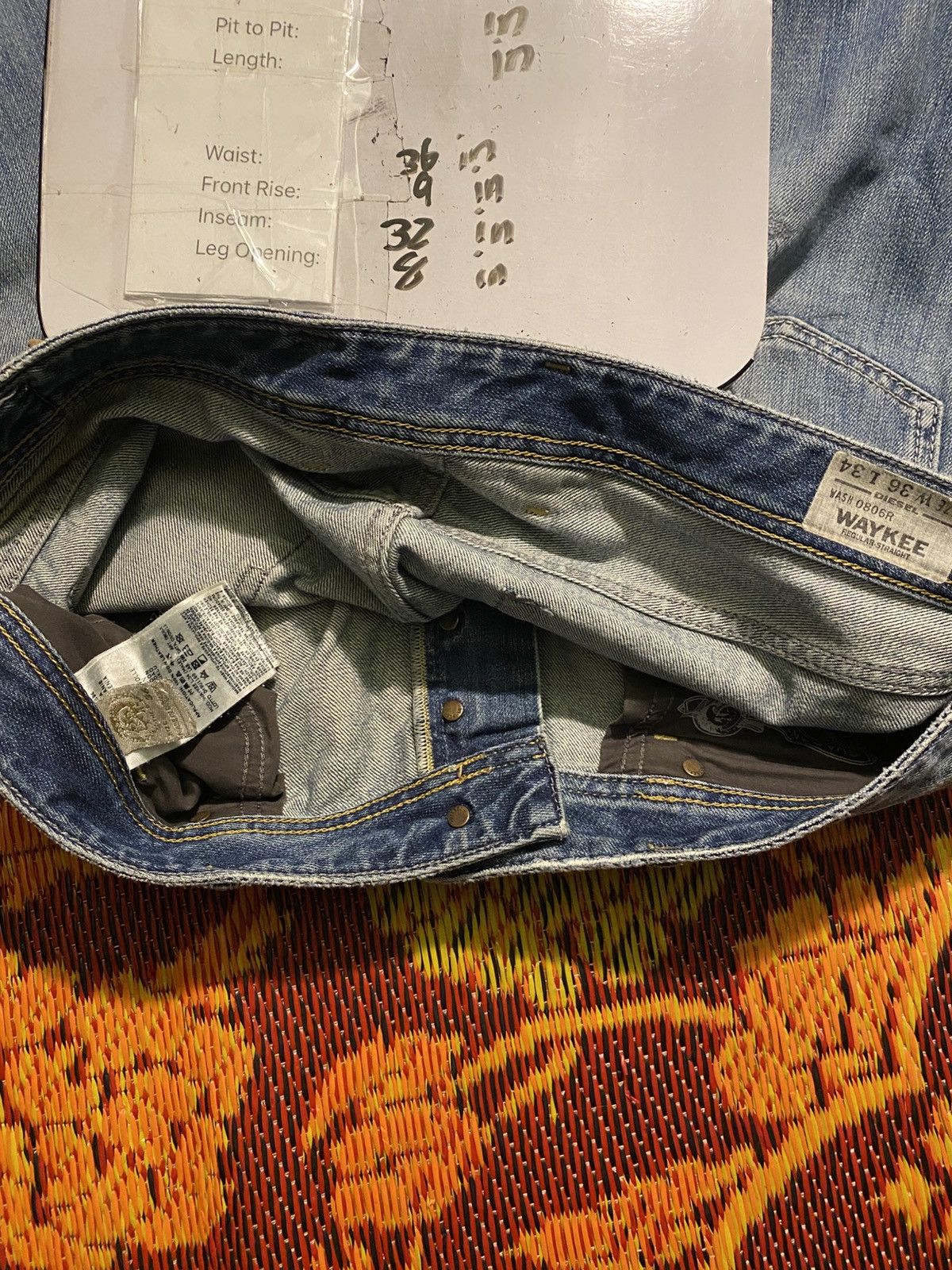 Diesel Diesel Waykee Jeans Size US 36 / EU 52 - 4 Thumbnail