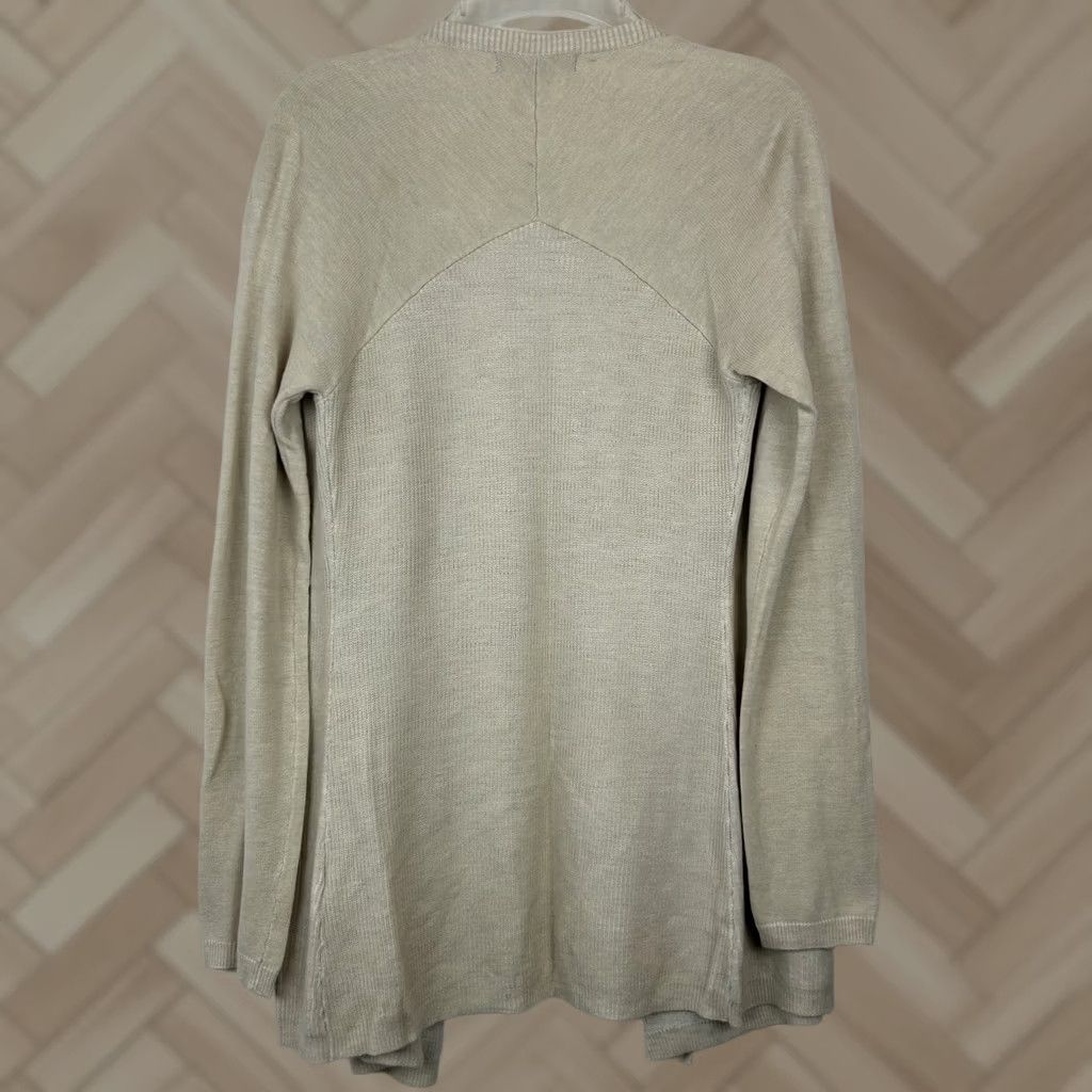 Vintage Jana Cardigan Sweater Womens S Thin Knit Beige Neutral Capsule Minimalist Size S / US 4 / IT 40 - 1 Thumbnail