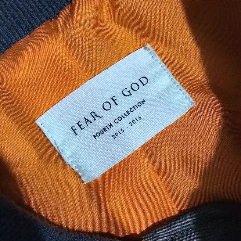 Fear of God Fear of God Champagne nylon flight jacket Size US XL / EU 56 / 4 - 5 Thumbnail