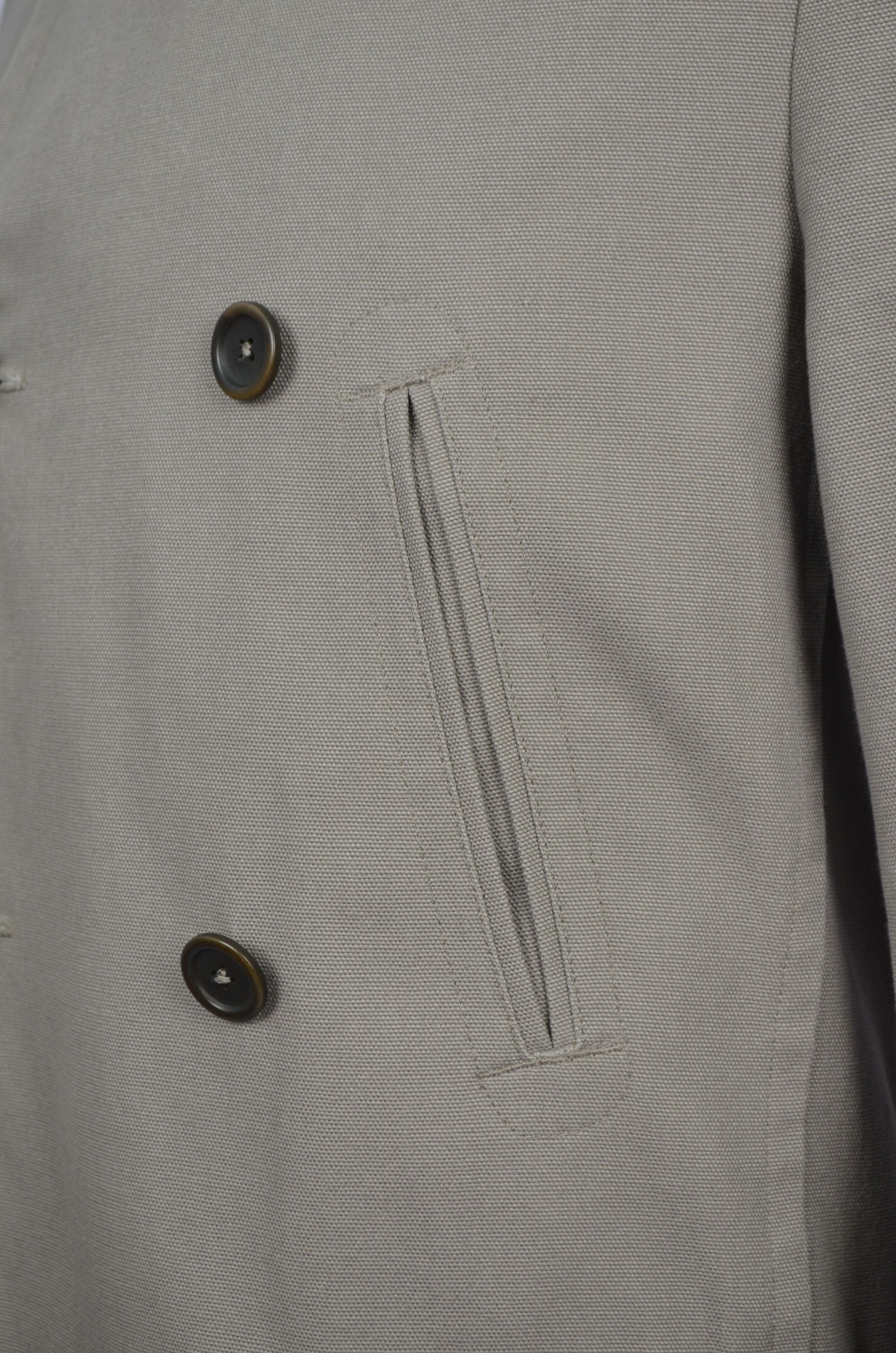 Unis Unis USA Beige Cotton Peacoat Jacket Coat Size 36 / S Size US S / EU 44-46 / 1 - 6 Thumbnail