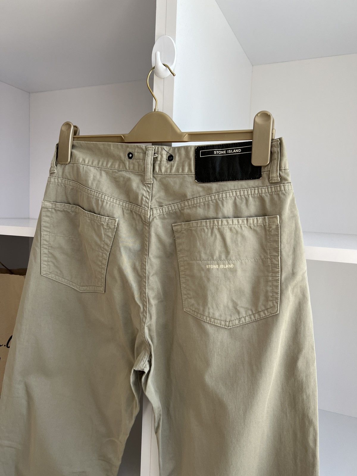 Stone Island × Vintage Stone Island Denims Flint Beige Casual Pants 33 size slim Size US 33 - 11 Thumbnail