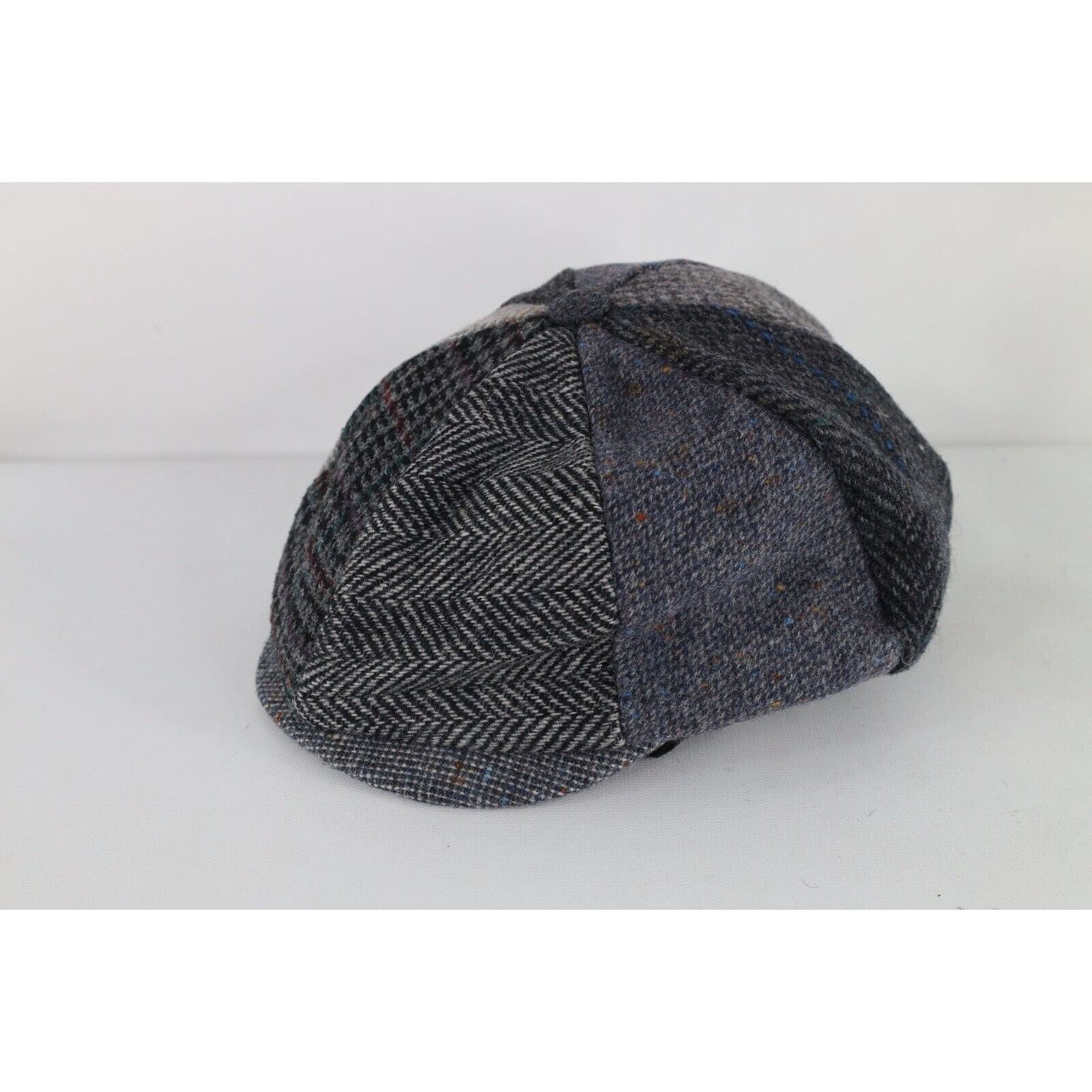 Vintage Vintage 90s Streetwear Patchwork Wool Peaky Blinders Hat Size ONE SIZE - 1 Thumbnail