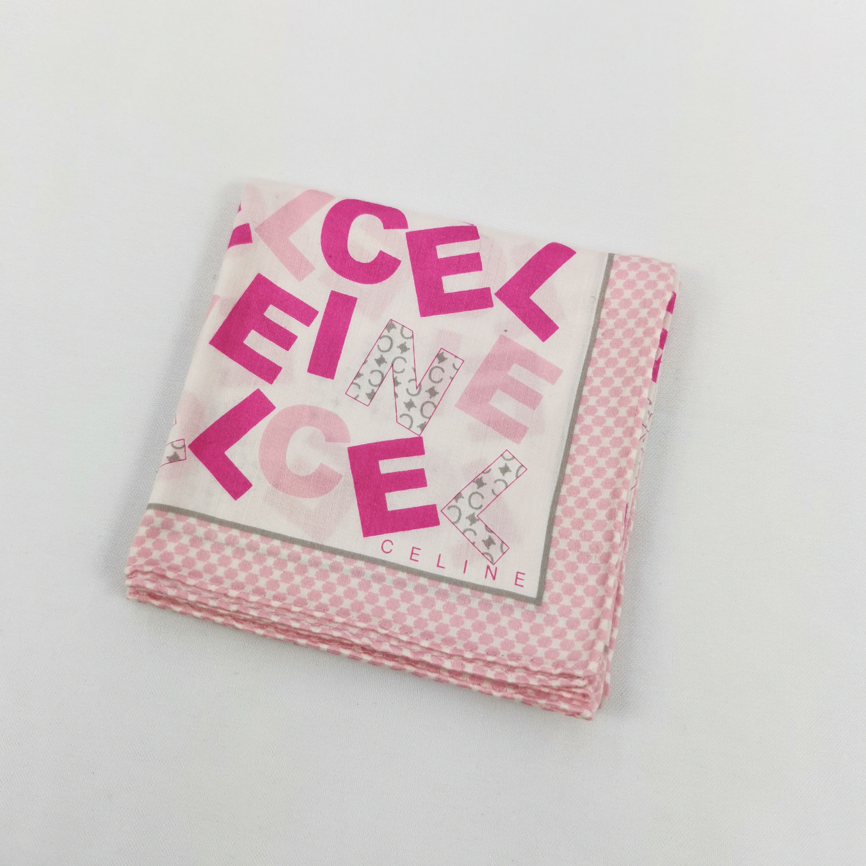 Celine Vintage Celine Handkerchief Bandana Pocket Square Size ONE SIZE - 4 Thumbnail