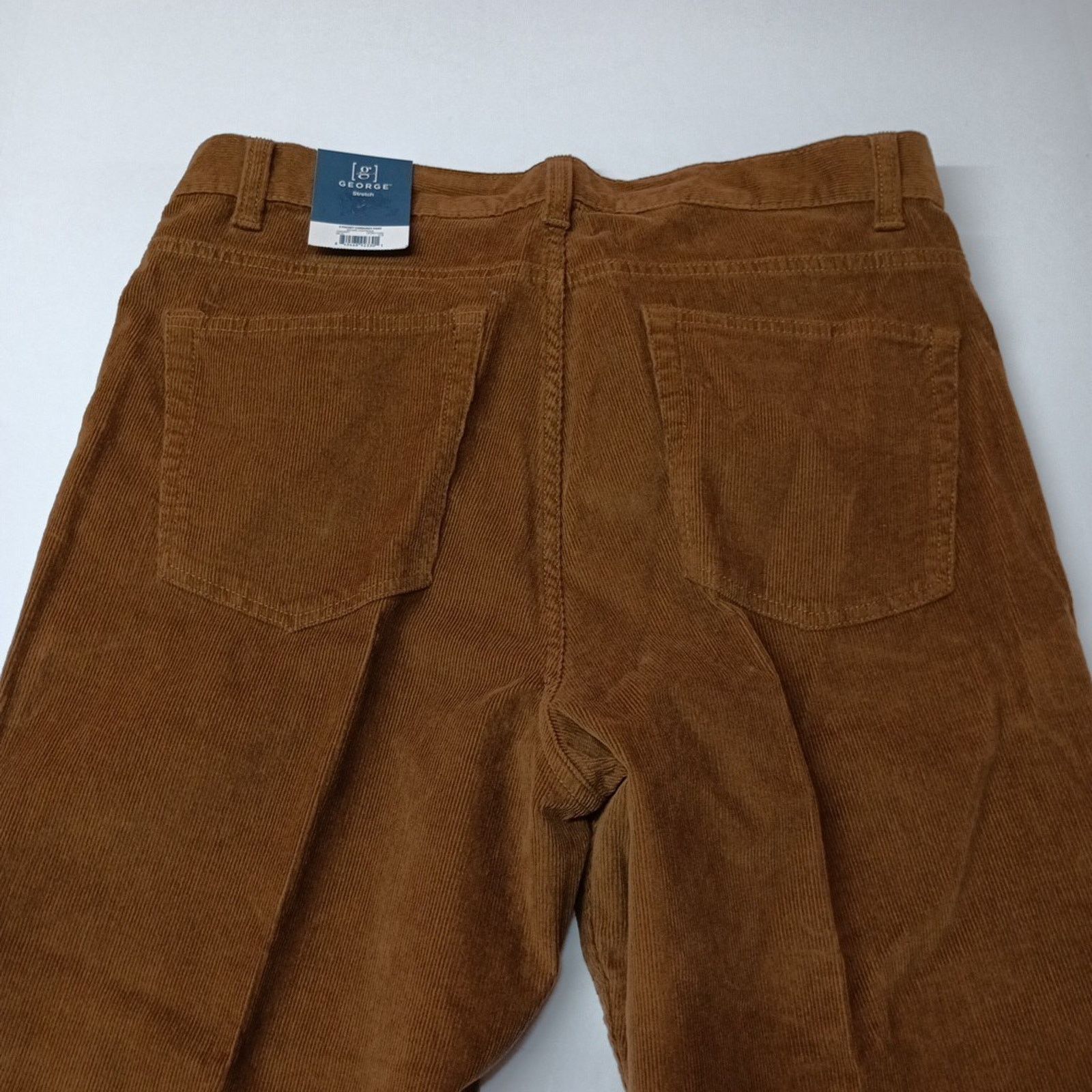 George George Brown Corduroy Dress Pants Men's Size 32x30 Stretch Size US 32 / EU 48 - 8 Thumbnail