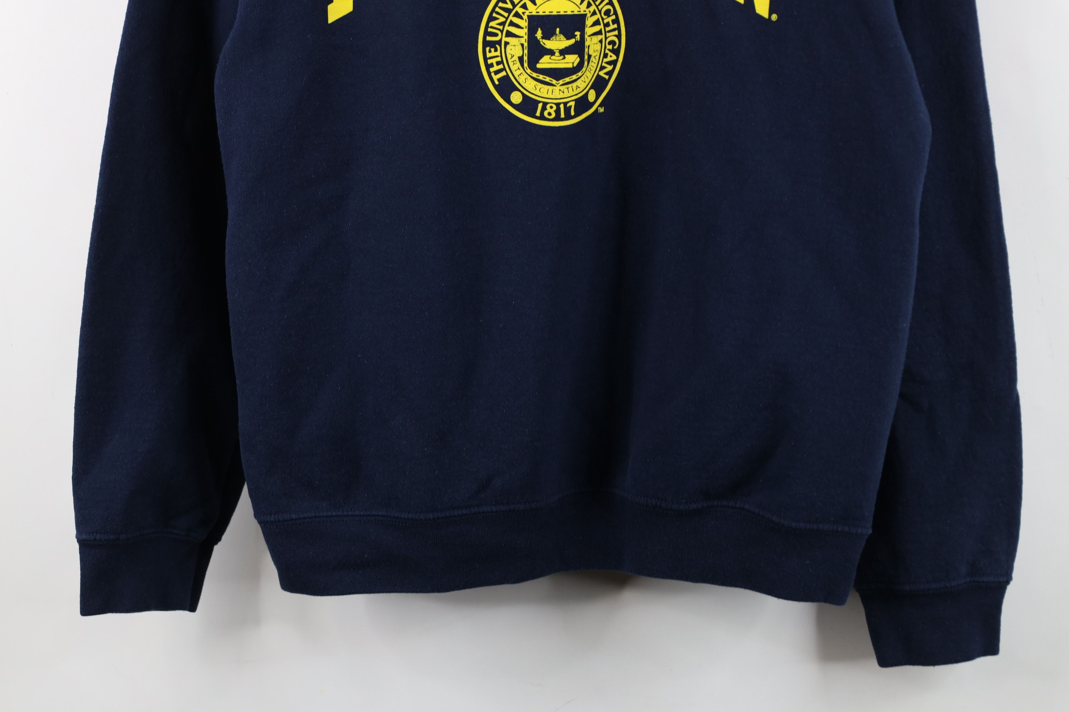 Vintage Vintage 90s Spell University of Michigan Crewneck Sweatshirt Size S / US 4 / IT 40 - 3 Thumbnail