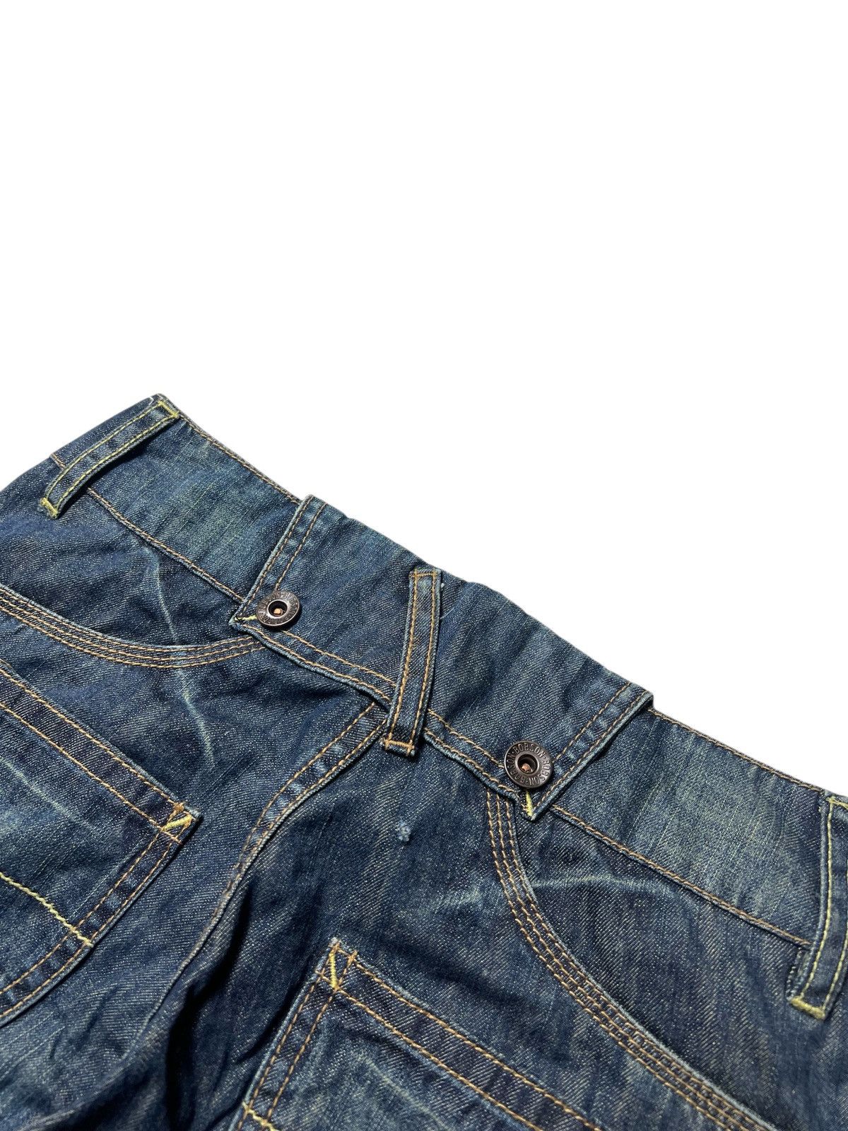 Japanese Brand Vintage Bobson Super Flared Carpenter Washed Pants Size US 28 / EU 44 - 8 Thumbnail