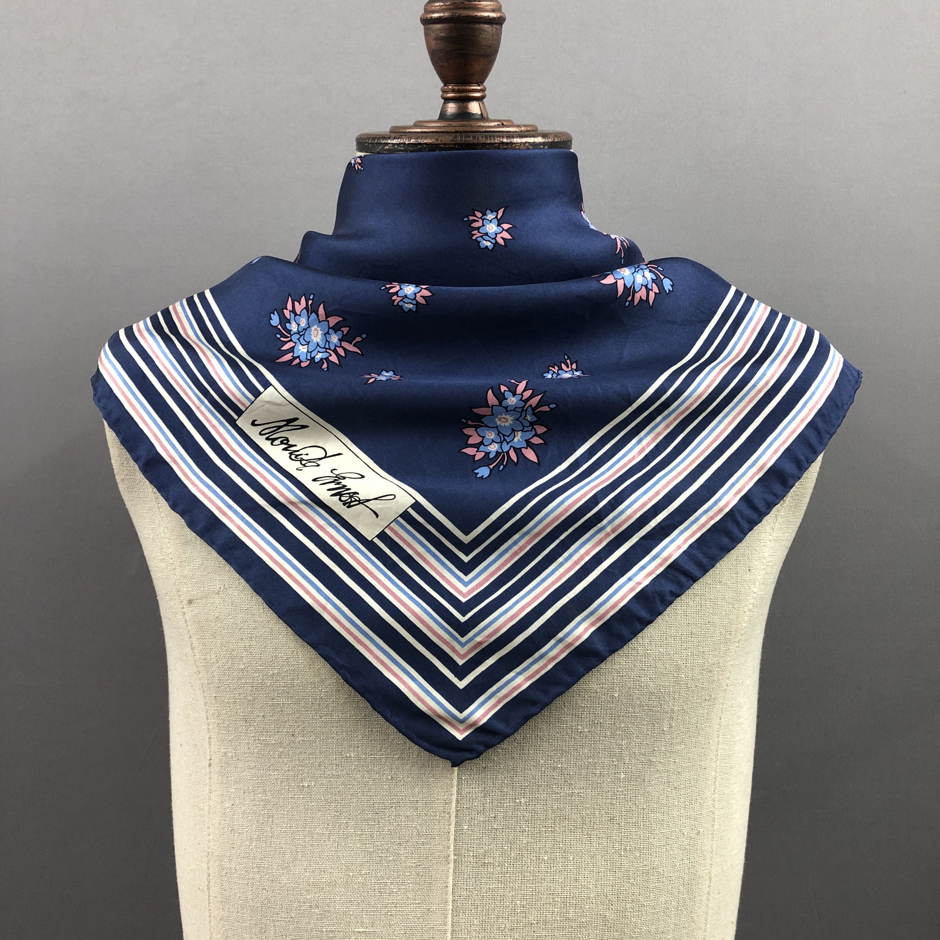 Other × Vintage Vintage Monika Ernoa SILK Scarf Twill Stole Wraps Scarves Size ONE SIZE - 2 Thumbnail