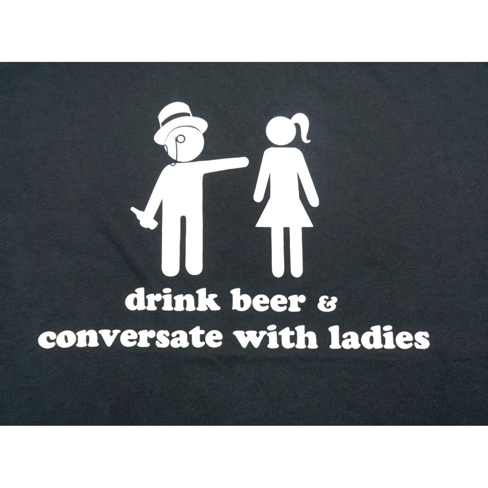 Gildan Gildan T-Shirt - Men XL - Black - 100% Cotton - Short Sleeve - Crew Neck - Beer Theme - NEW Size US XL / EU 56 / 4 - 2 Thumbnail