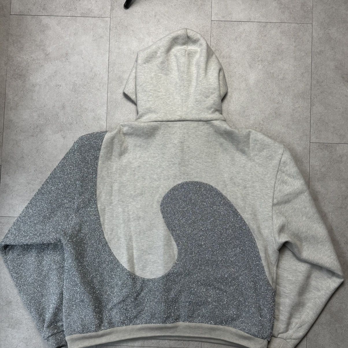 Dior × ERL Dior ERL Gray Hoody Surf Swirl Hoody Size US XL / EU 56 / 4 - 2 Thumbnail