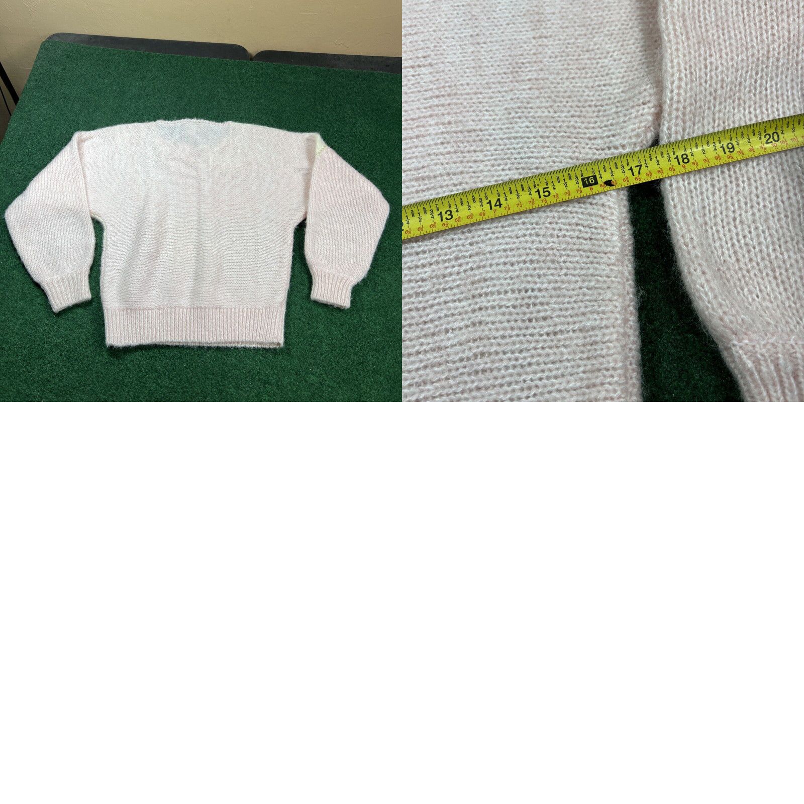 Vintage vintage 1990s sleeve knit sweater pullover Petite Small Acrylic Liana Petites Size S / US 4 / IT 40 - 8 Thumbnail