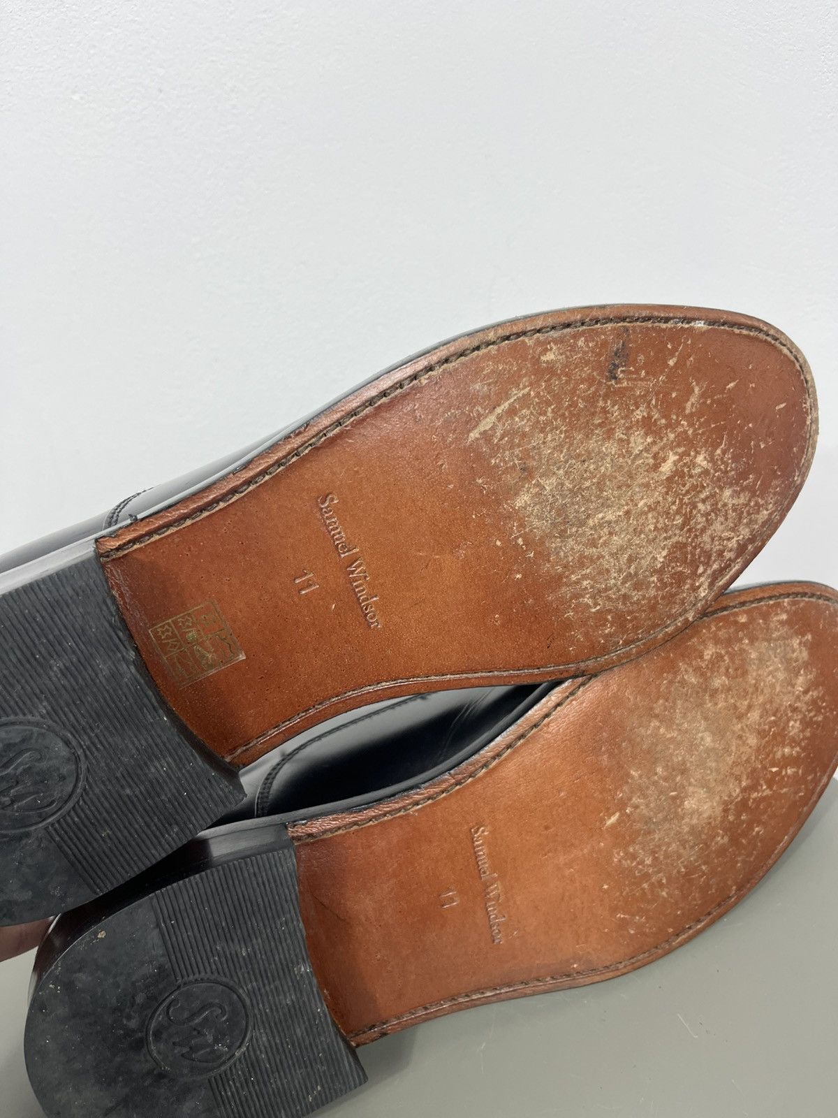 Other Samuel Windsor l Leather Toe Oxford Formal Dress Shoes US 11 Size US 11 / EU 44 - 13 Thumbnail