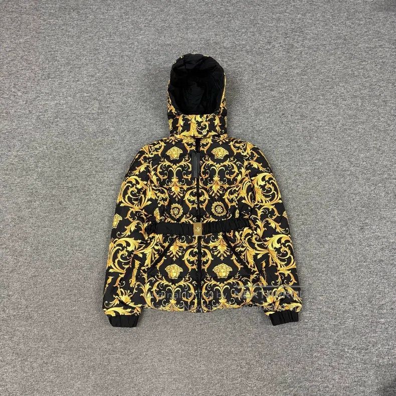 Versace Versace Baroque full print waist down jacket Size L / US 10 / IT 46 - 1 Thumbnail