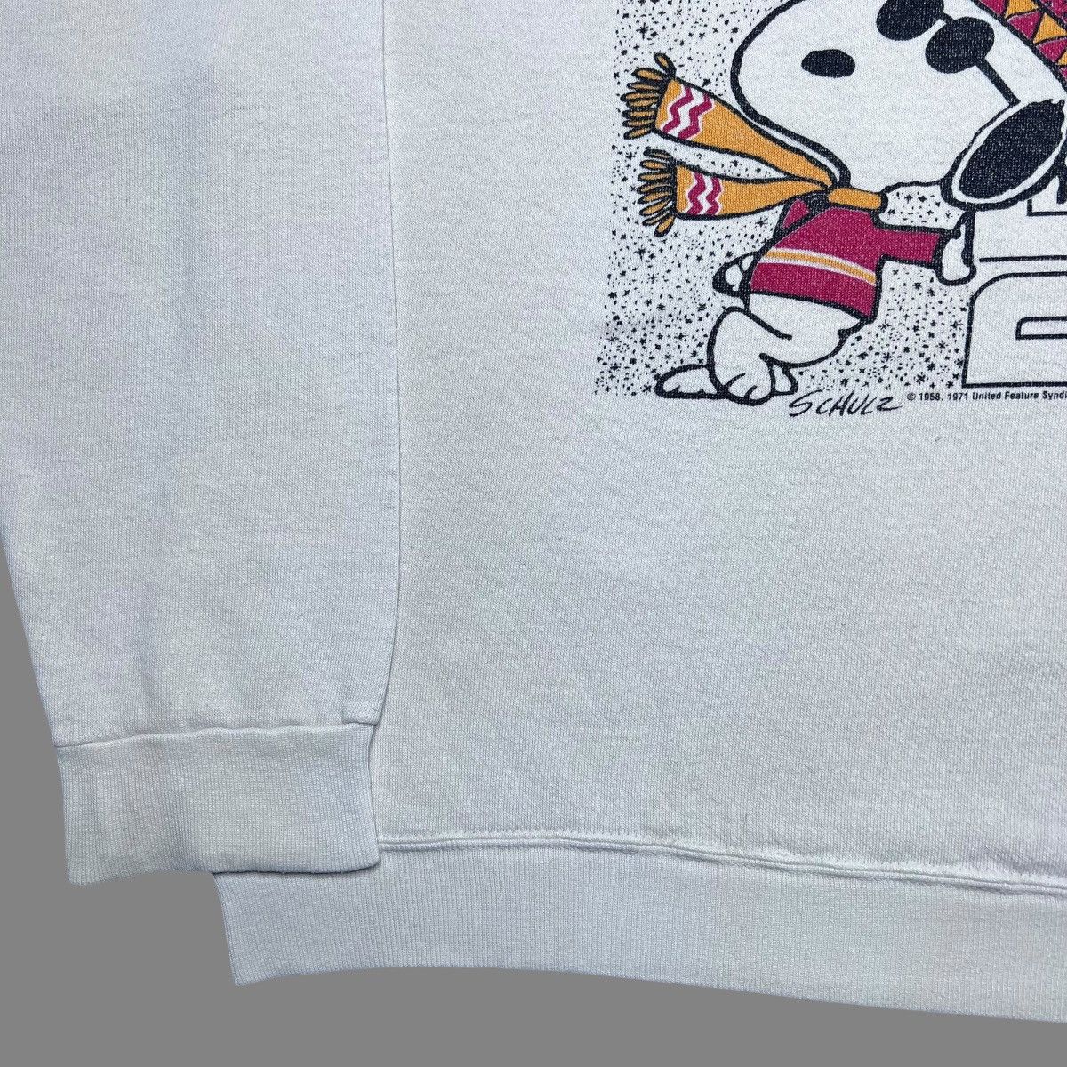 Peanuts × Vintage Vtg 80s Be Cool Snoopy Peanuts Winter Pullover Sweatshirt Size US L / EU 52-54 / 3 - 19 Thumbnail