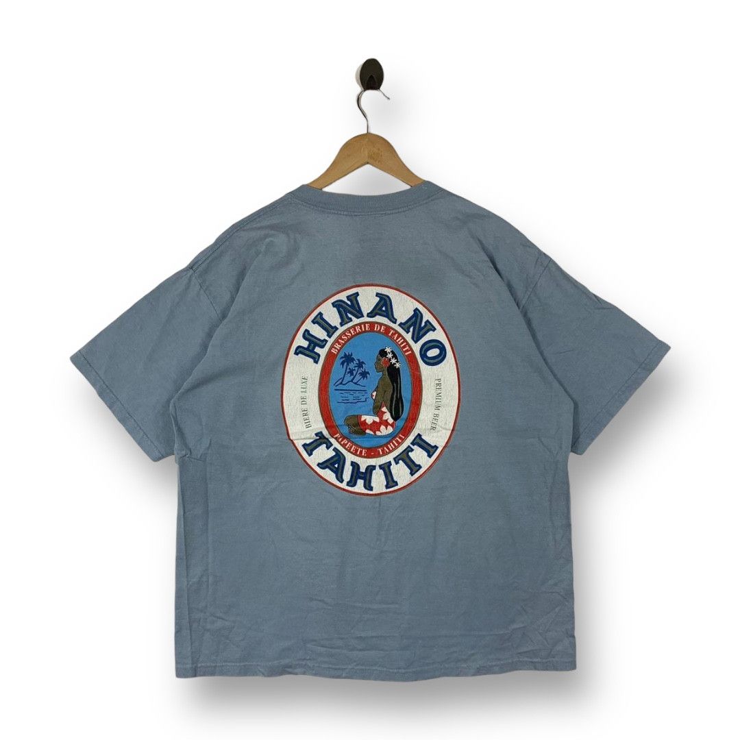 Other Vintage 90s Hinano Tahiti Beer Brasserie de Tahiti Tee Size US XXL / EU 58 / 5 - 1 Thumbnail