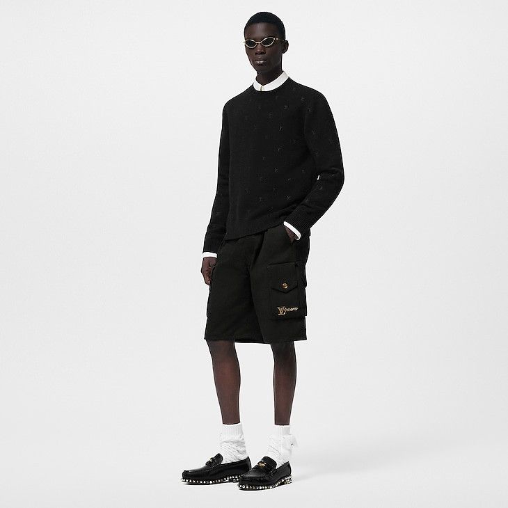 Embroidered Signature Merino Crewneck