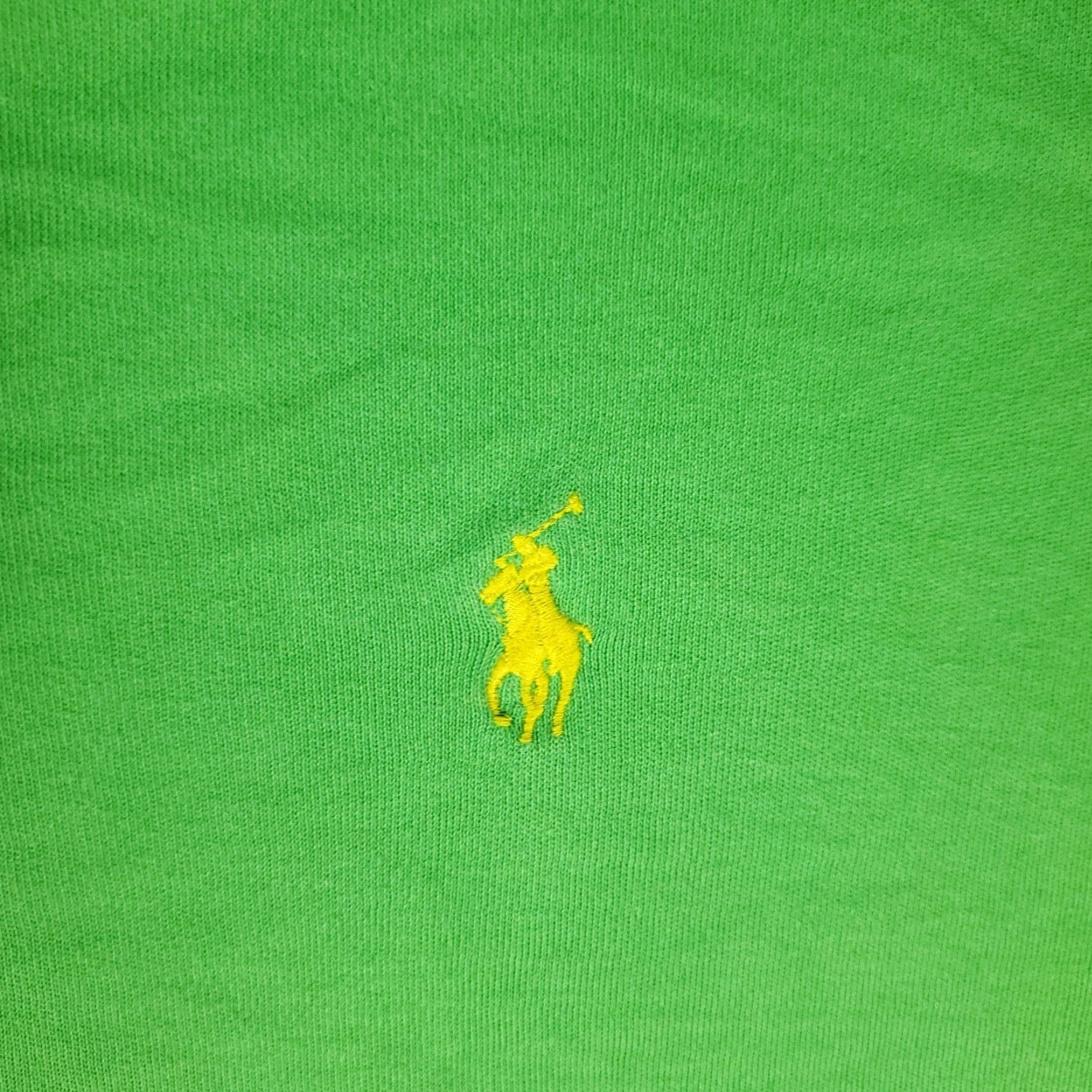 Ralph Lauren Ralph Lauren Polo Shirt Mens 2XL Green Solid Casual Short Sleeve Activewear Size US XXL / EU 58 / 5 - 3 Thumbnail