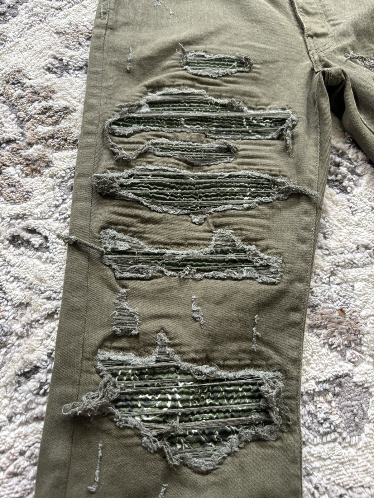 Amiri Amiri olive Bandana Patch Size US 34 / EU 50 - 2 Thumbnail