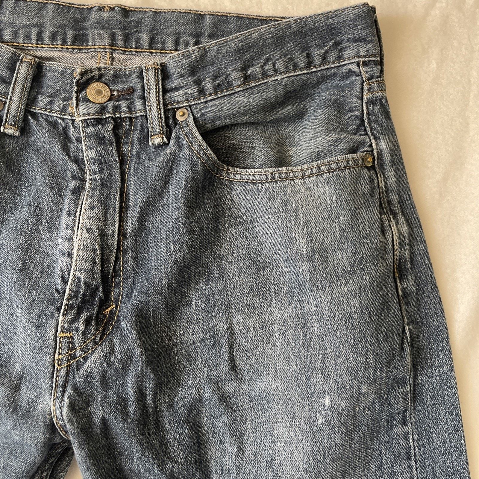 Levi's Levis Jeans Men's 34x 32” Blue 505 Regular Straight Size US 34 / EU 50 - 2 Thumbnail