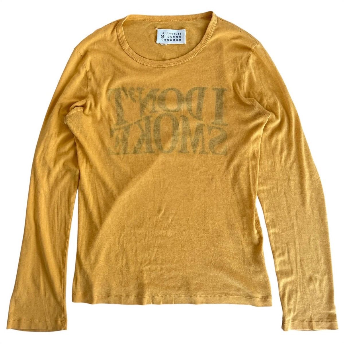 マルジェラ　I DON'T SMOKE 長袖カットソー Maison Margiela I Dont Smoke Long Sleeve | Grailed