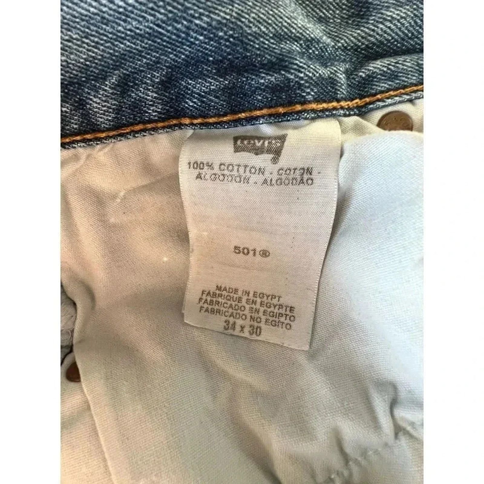 Levi's Levi’s Vintage 90s Original fit 501 button fly jeans 34x30 Size US 34 / EU 50 - 7 Thumbnail