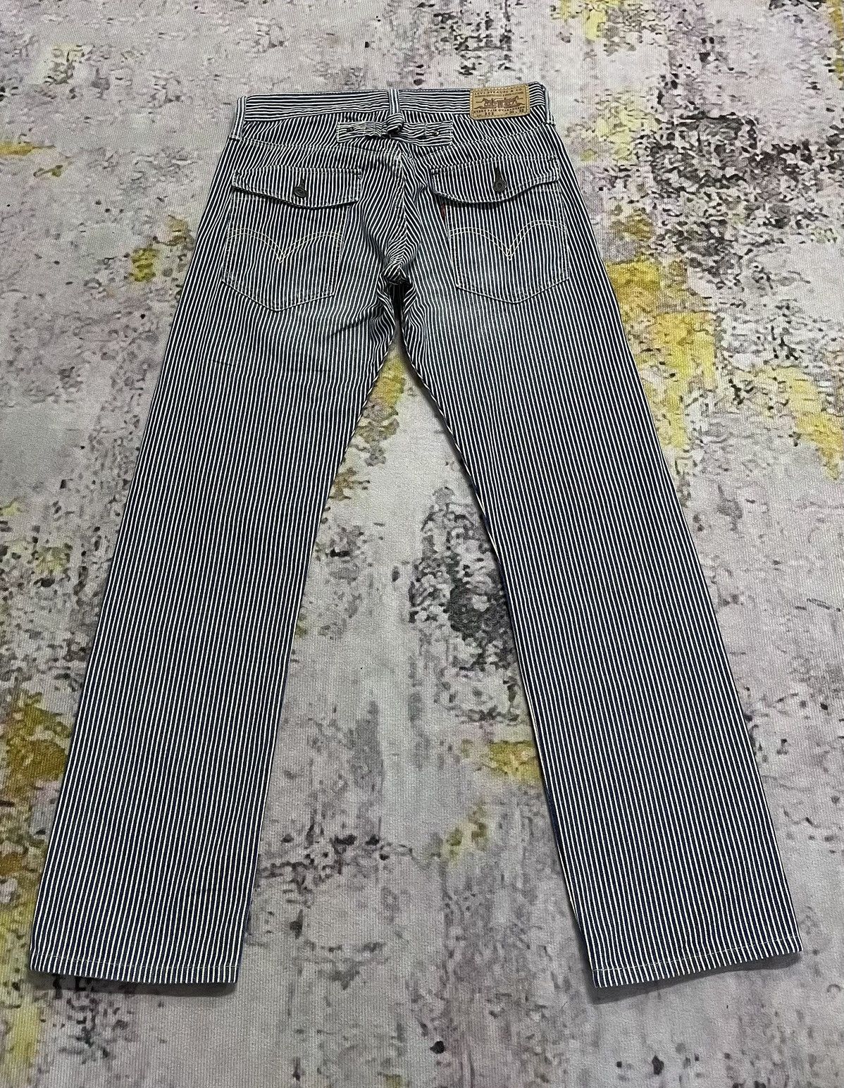 Levi's Levis Jeans White Stripe Vintage Straightcut Size US 30 / EU 46 - 2 Thumbnail
