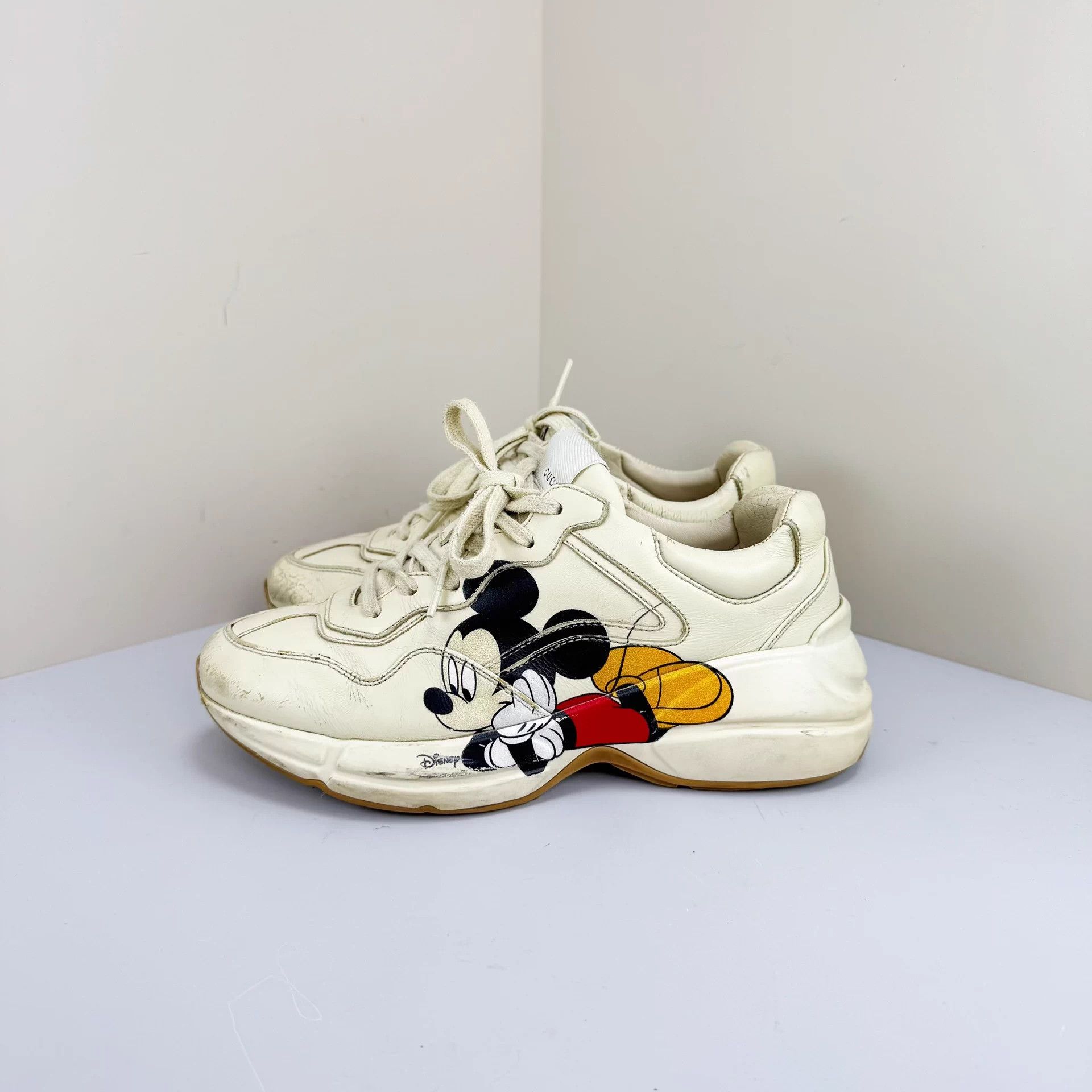 Gucci Gucci x Disney Mickey Dad Sneaker 37.5 9/10 Size US 6.5 / IT 36.5 - 1 Thumbnail